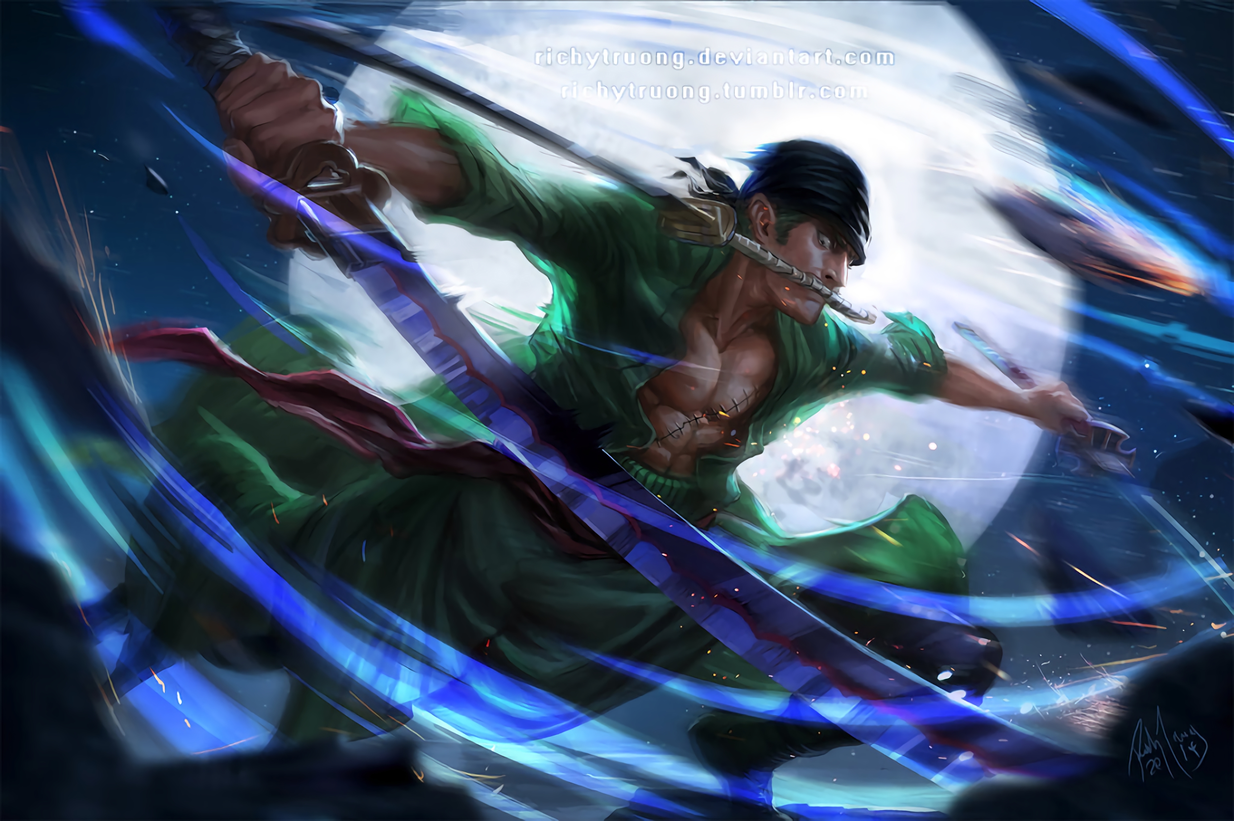 4000x2670 4K Roronoa Zoro Wallpaper and Background Image, Desktop