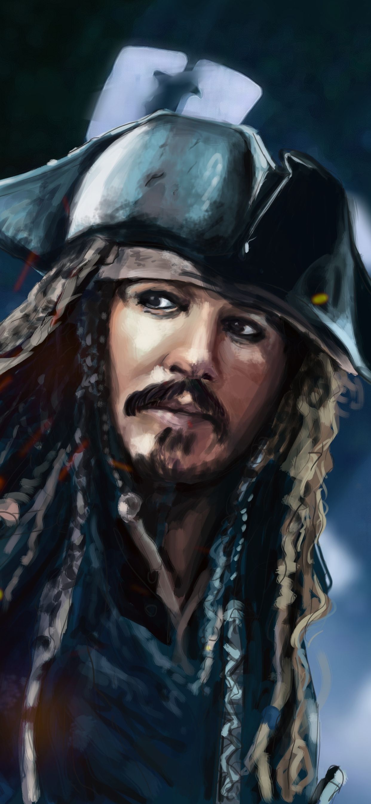 1250x2690 Jack Sparrow 5k Artwork iPhone XS MAX HD 4k Wallpaper, Phone