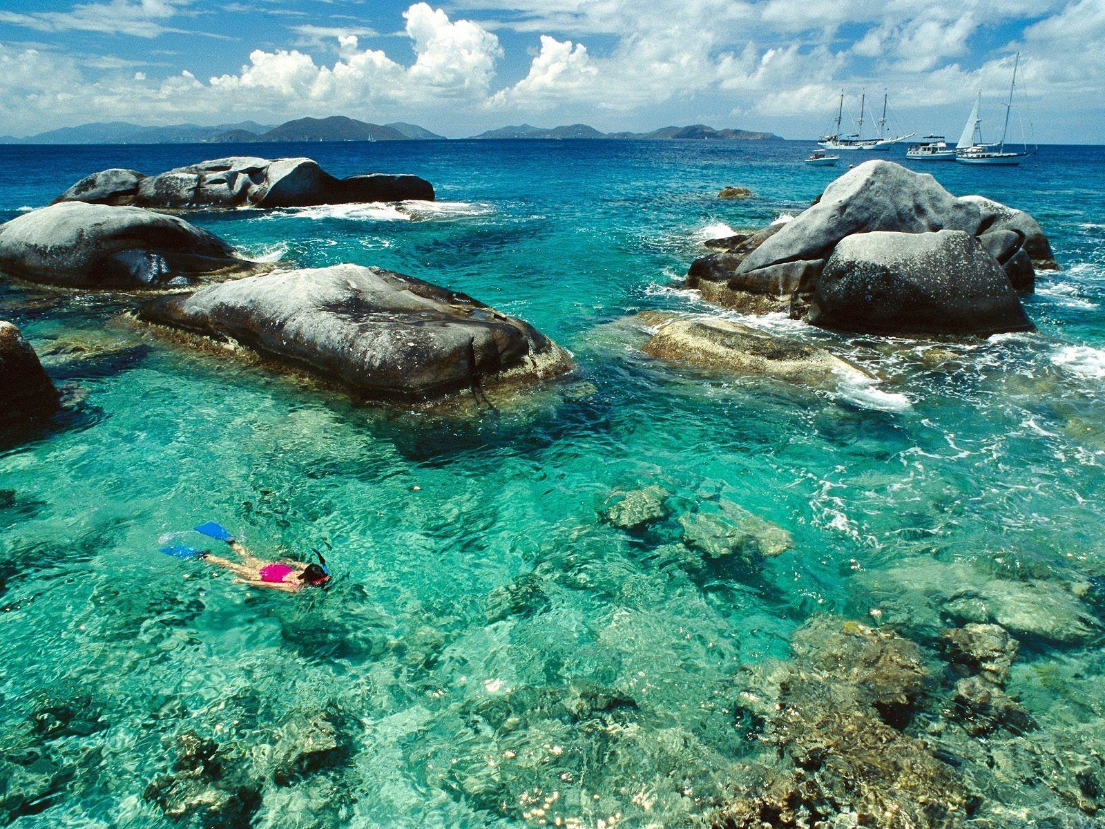 1600x1200 Nature: Snorkeling The Baths, British Virgin Islands, picture nr, Desktop