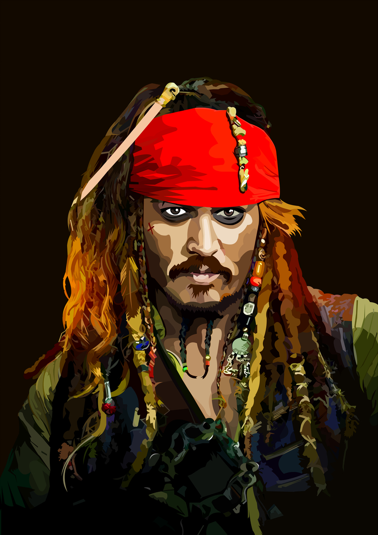 760x1070 Captain Jack Sparrow Vector, Phone