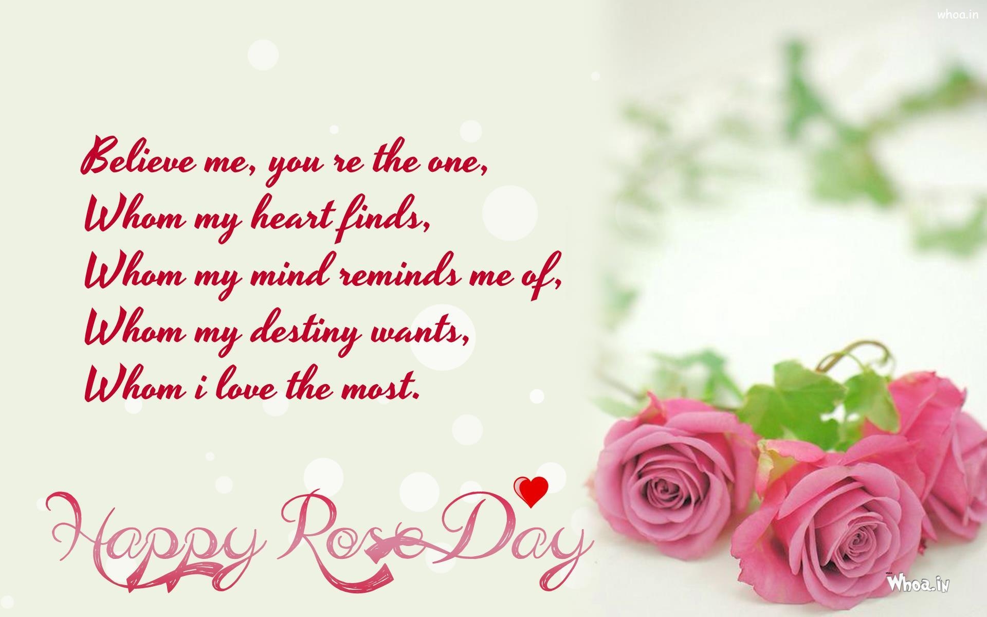 1920x1200 Happy Rose Day Greetings HD Wallpaper For Desktop, Desktop