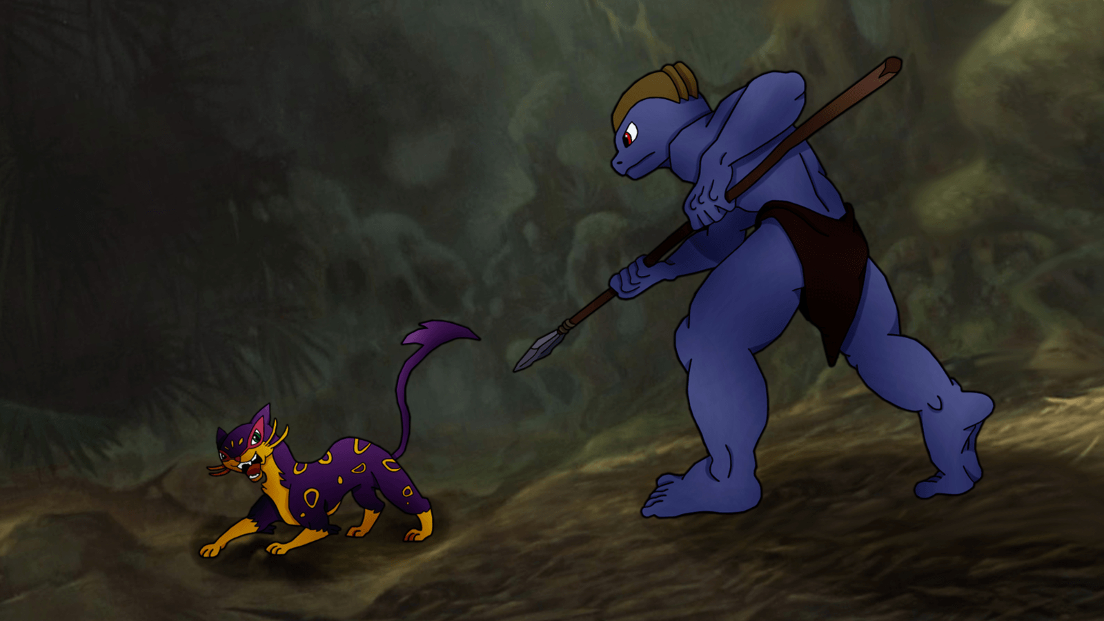 1600x900 MACHOKE AS TARZAN 2: The Battle Against Sabor By PoKeMoN Traceur, Desktop