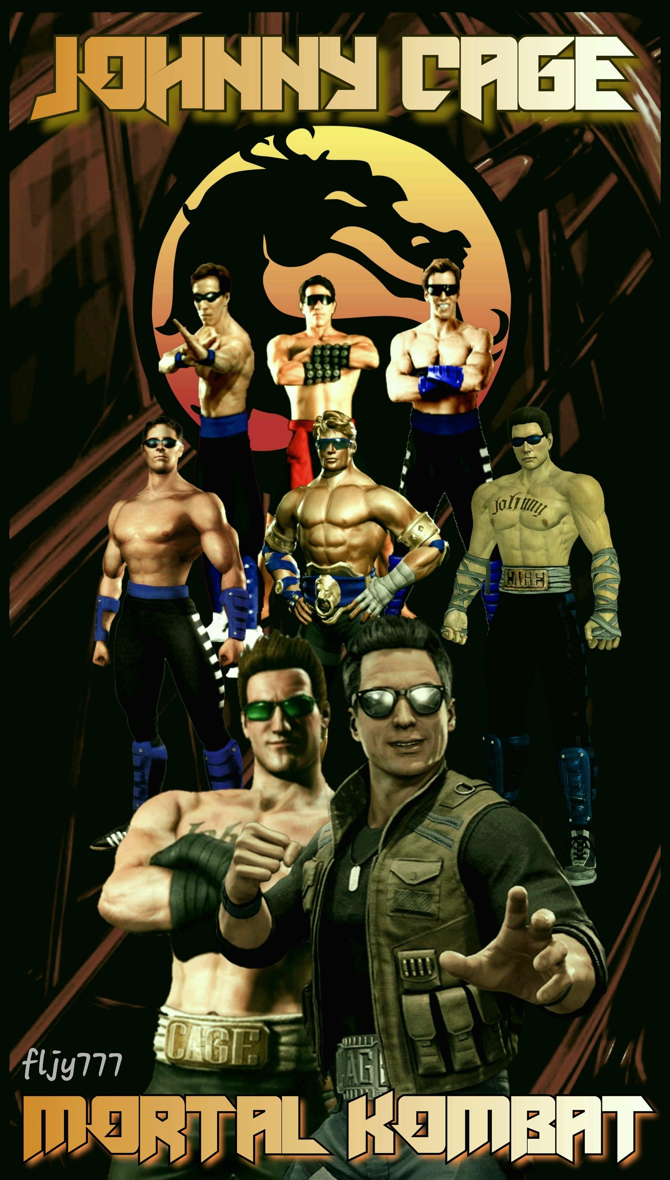 2160x3810 MK Wallpaper Johnny Cage, Phone