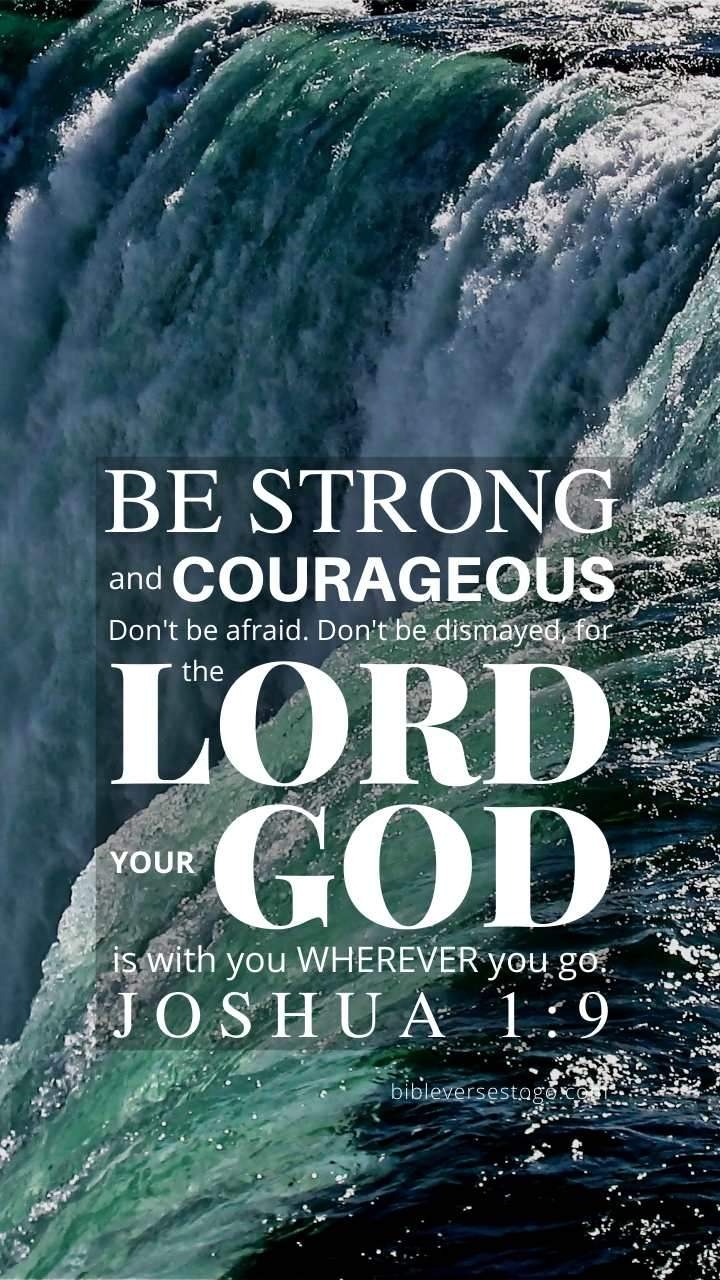 720x1280 Joshua 1:9 Bible Verse Wallpaper, Phone