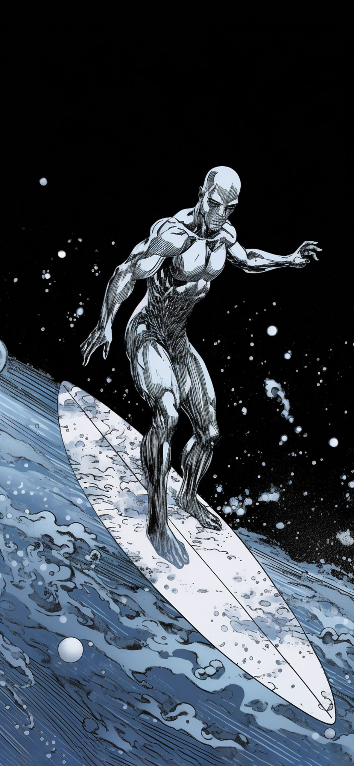 1190x2560 Marvel Silver Surfer Comics Wallpaper, Phone