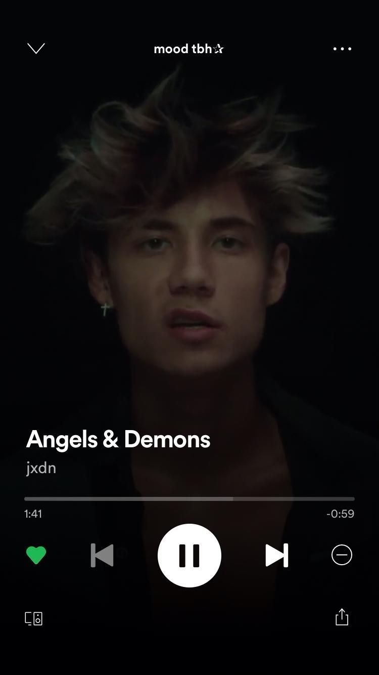 750x1340 Angels and Demons by jxdn. Aesthetic songs, Demon lyrics, Angels and demons, Phone