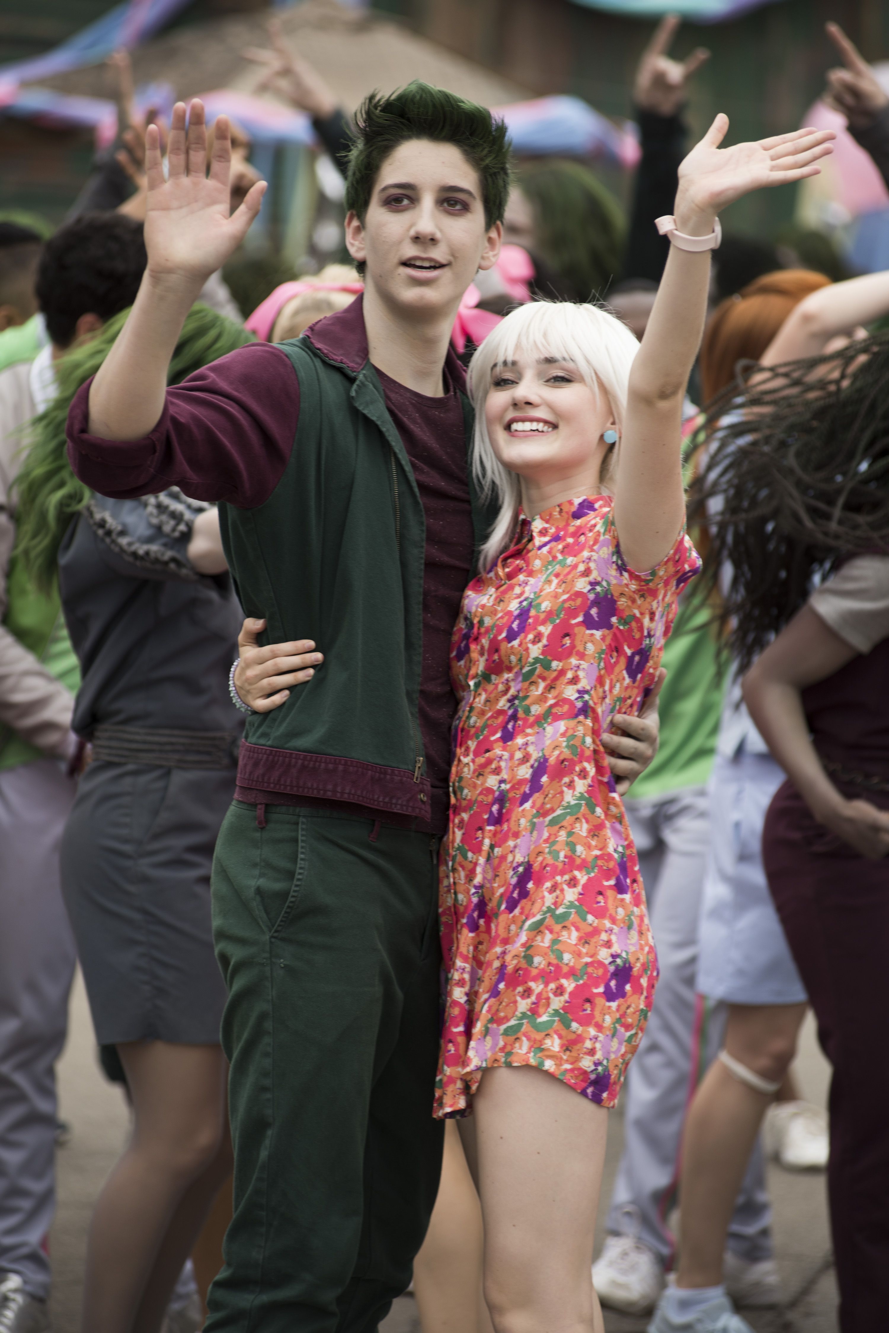 3000x4500 Disney's 'Zombies' Stars Milo Manheim and Meg Donnelly Share Behind, Phone