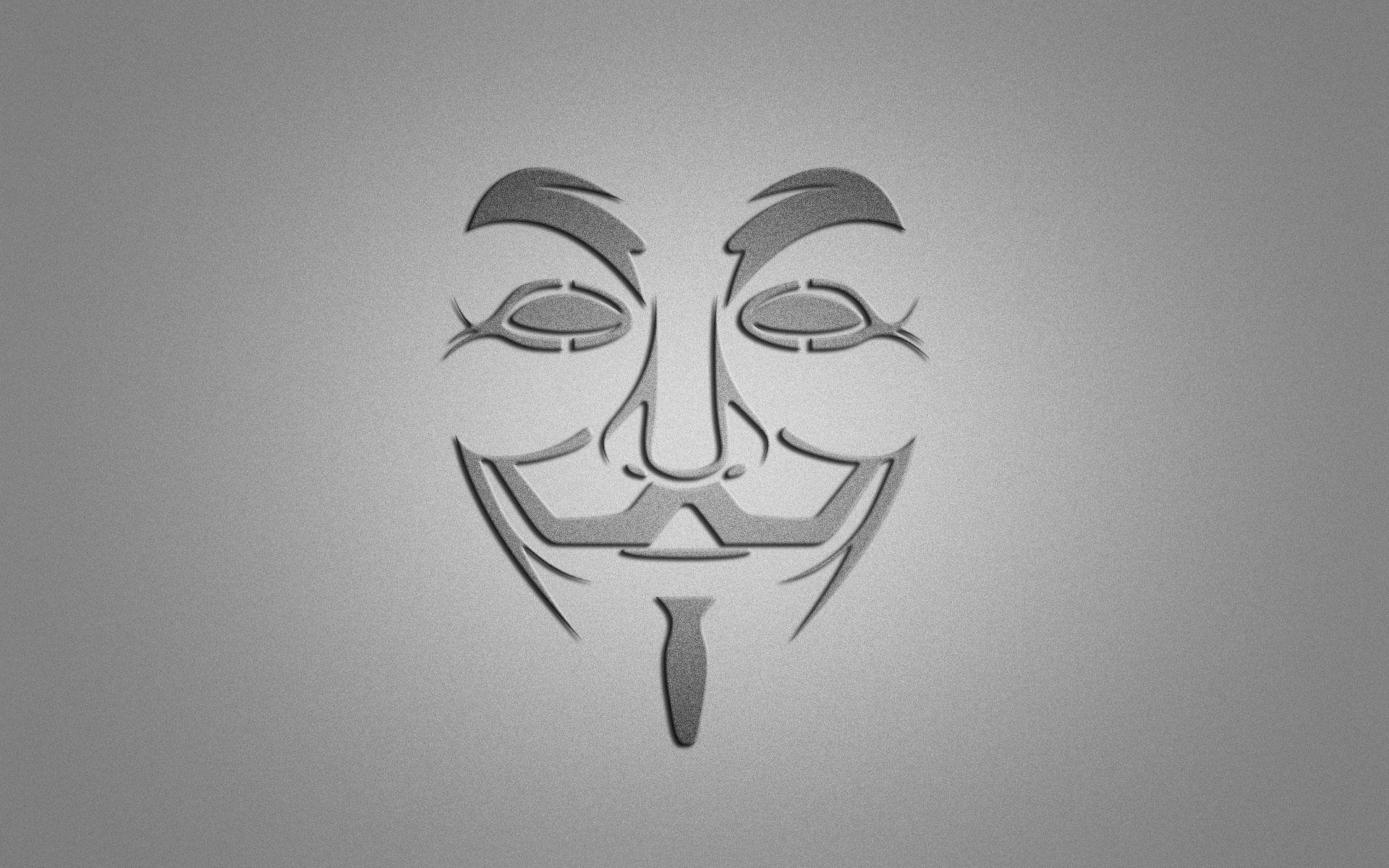 1920x1200 v v for vendetta mask smile minimalism gray background HD, Desktop