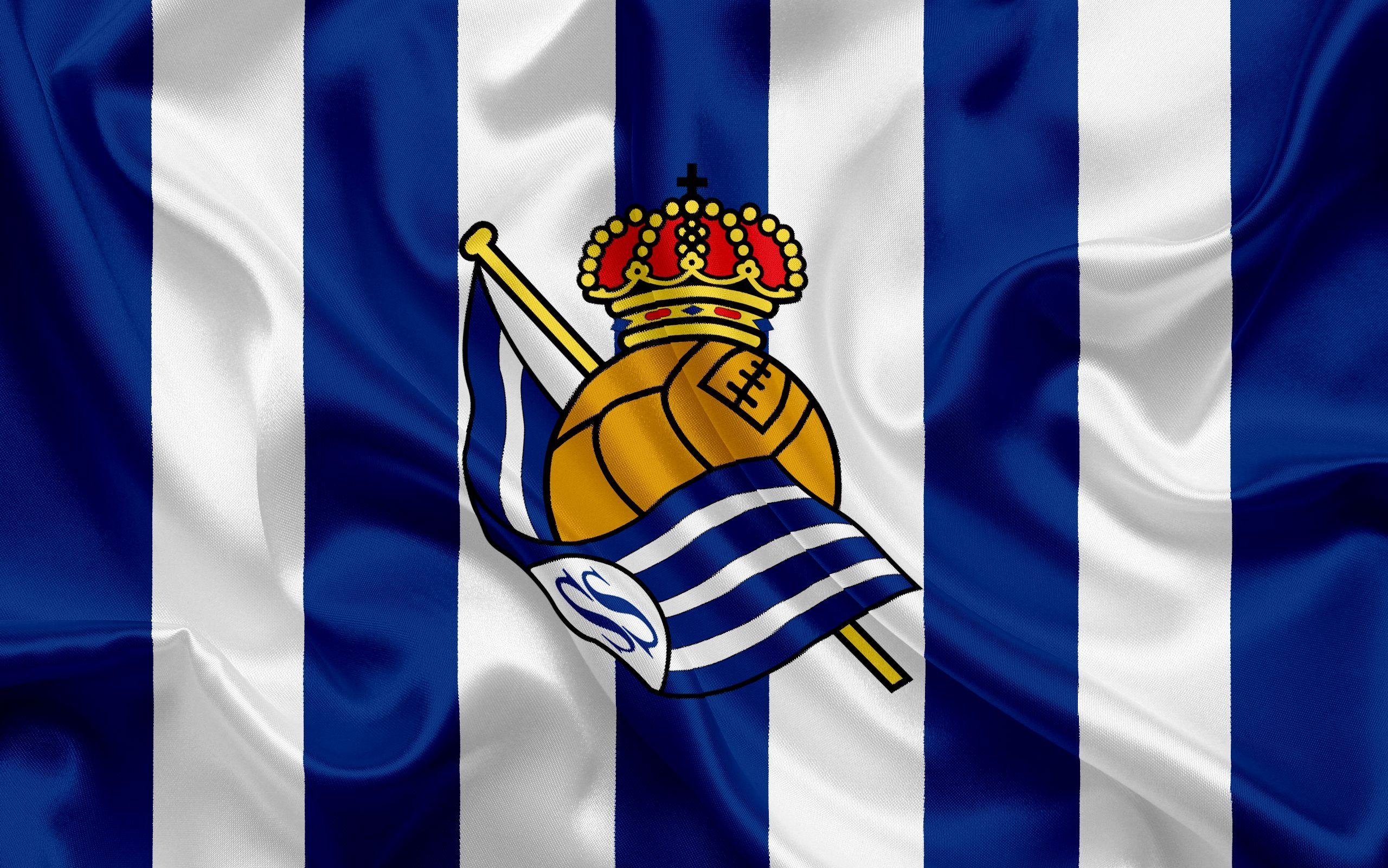 2560x1600 Download wallpaper Real Sociedad, football club, emblem, Real, Desktop