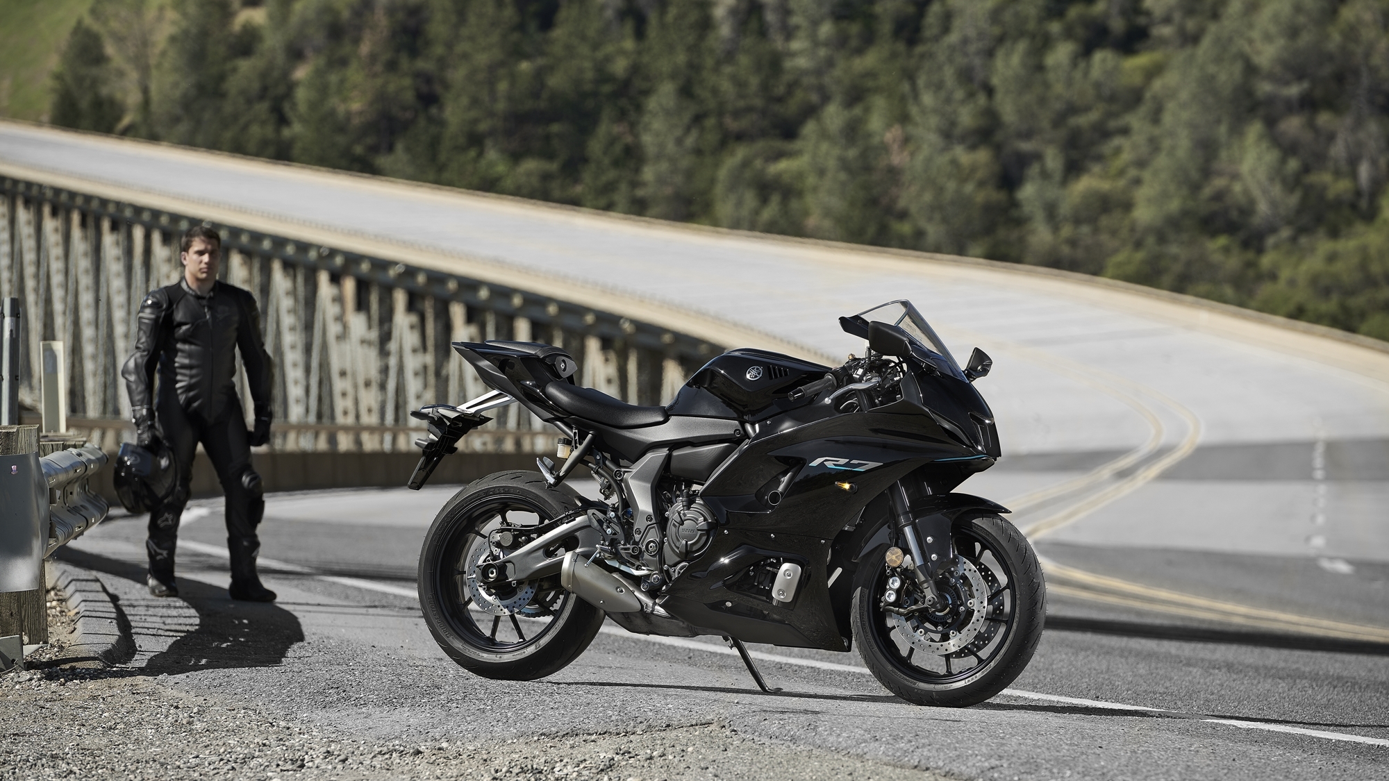 2000x1130 Yamaha YZF R7 HD Wallpaper Black. IAMABIKER Motorcycle!, Desktop