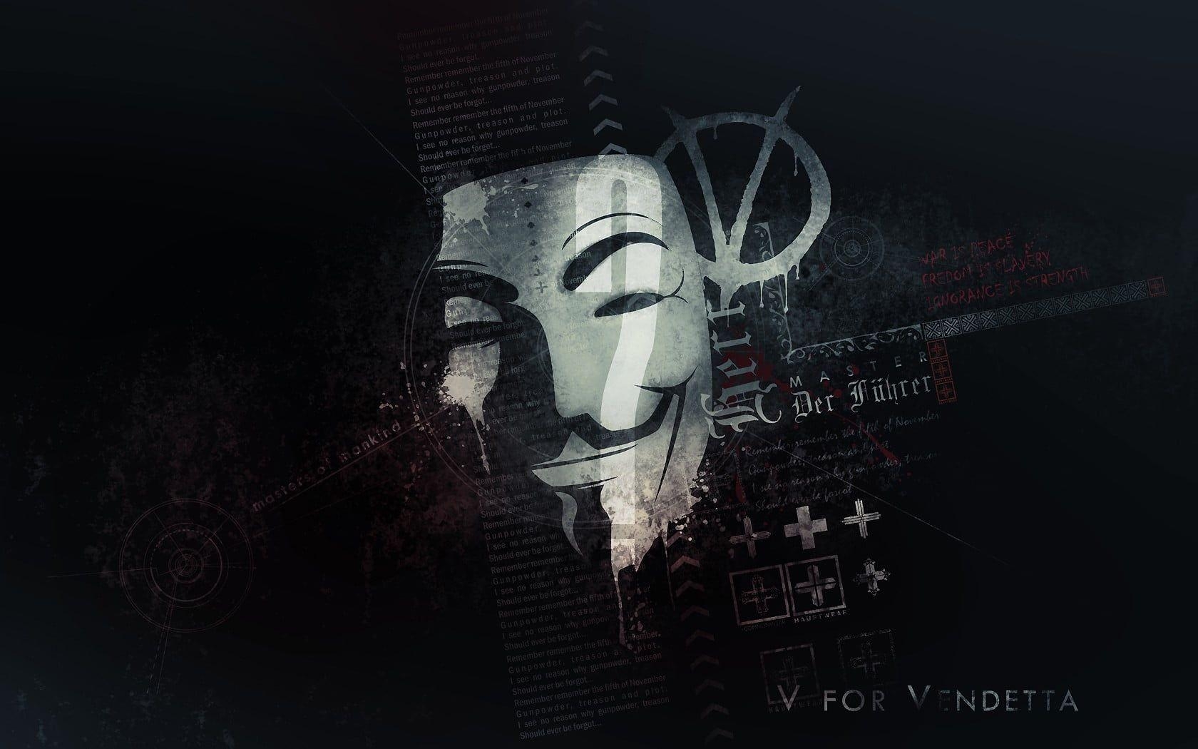 1680x1050 Guy Fawkes mask HD wallpaper, Desktop