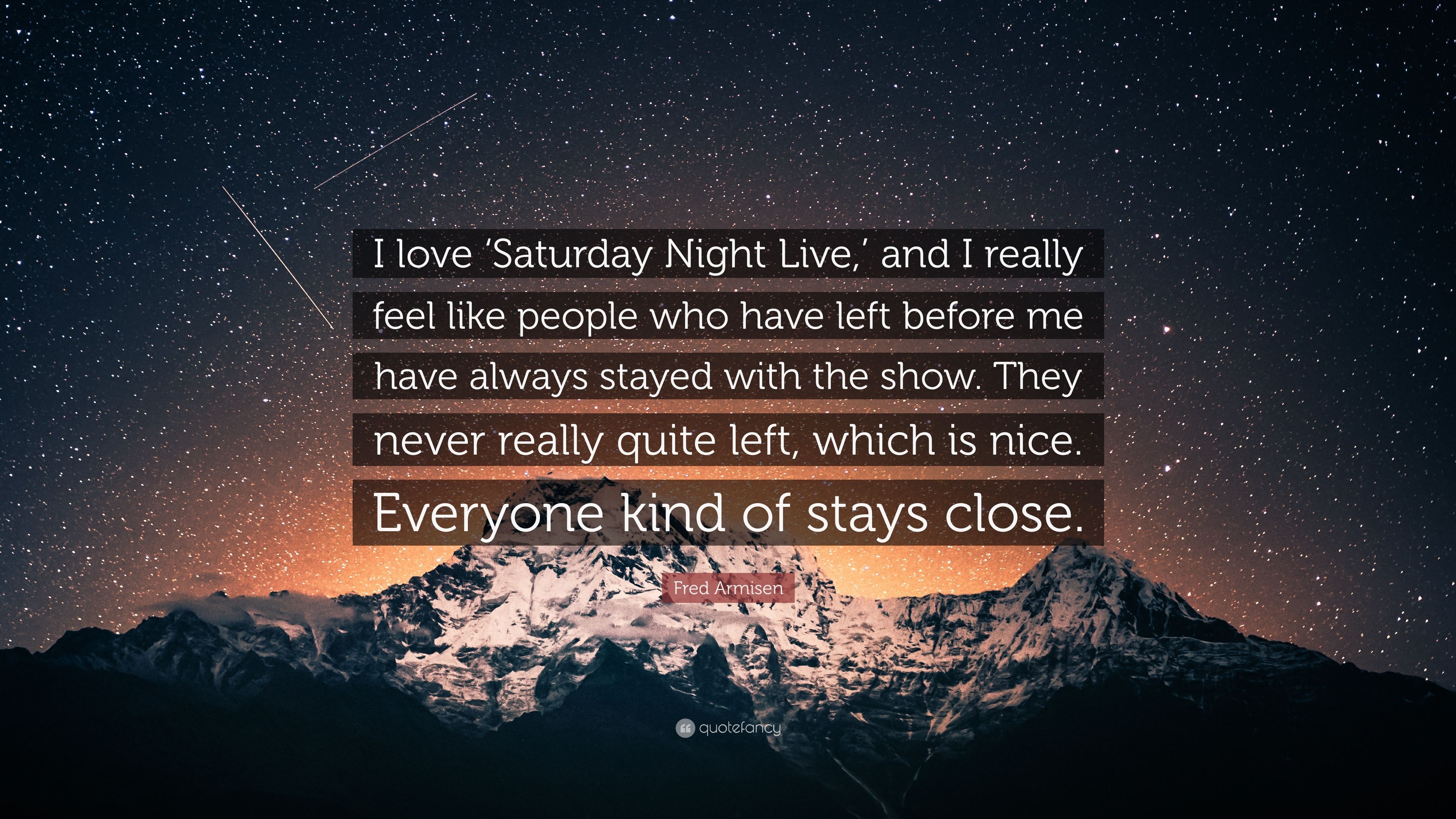 3840x2160 Fred Armisen Quote: “I love 'Saturday Night Live, ' and I really feel, Desktop