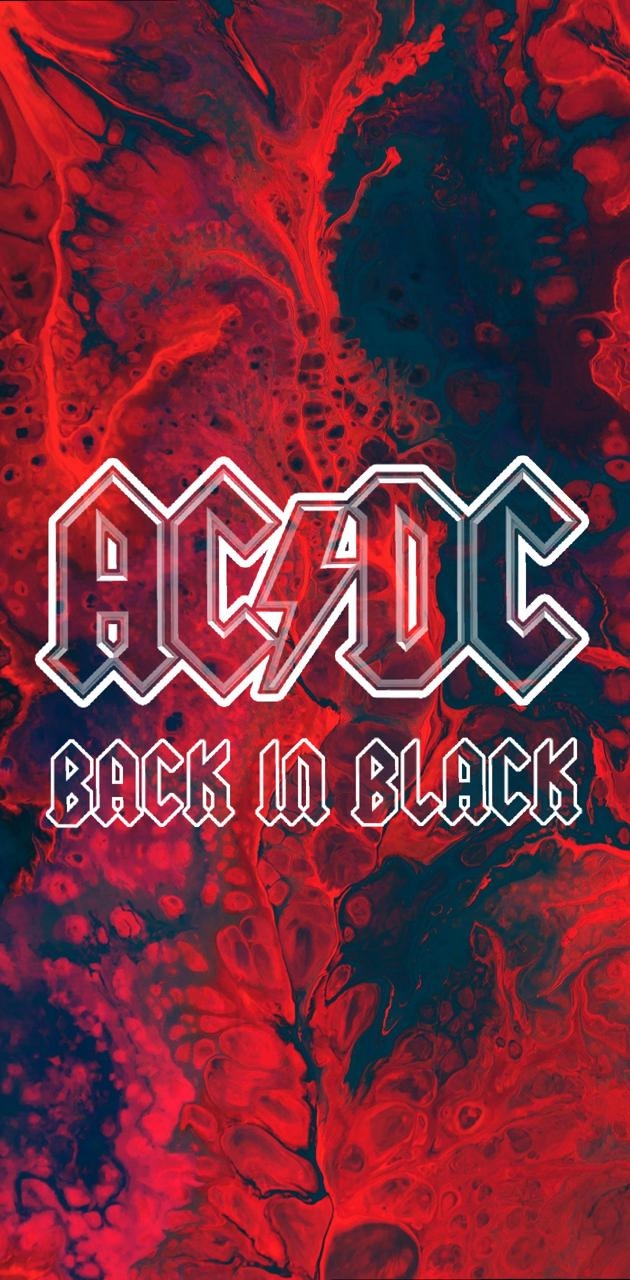 630x1280 ACDC Back in Black wallpaper, Phone