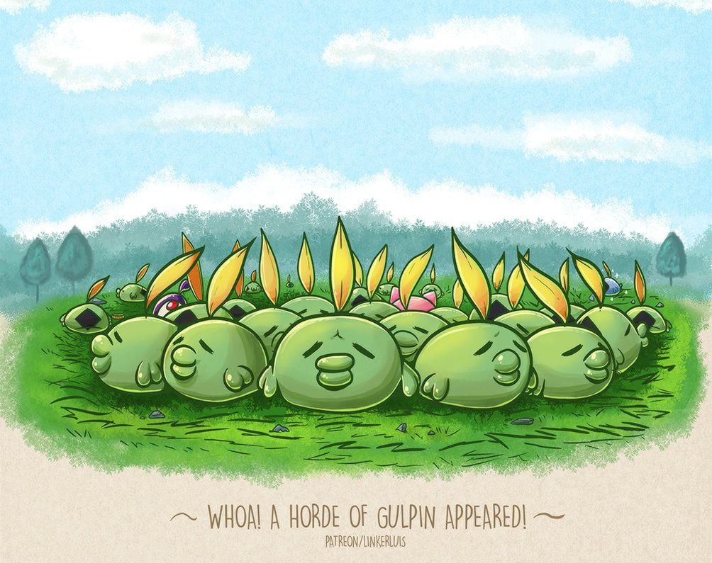 1010x800 Gulpin Horde, Desktop