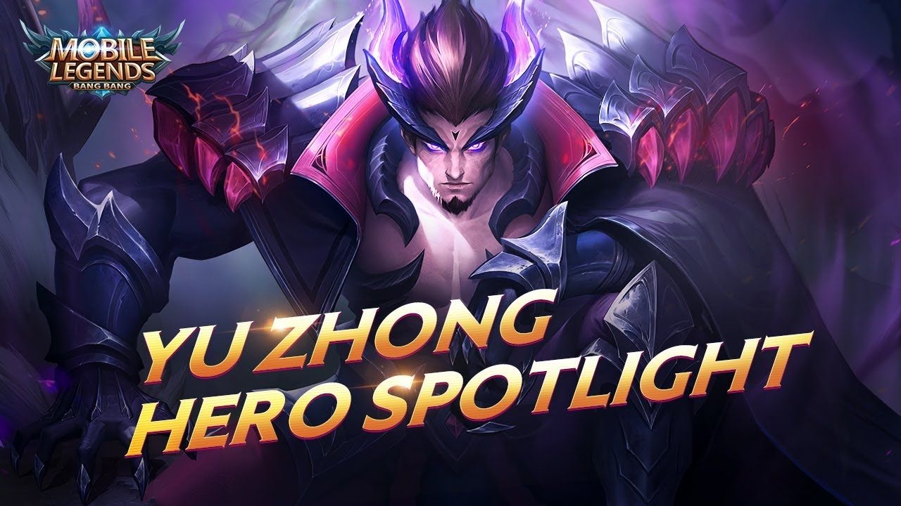 1280x720 Hero Spotlight. Yu Zhong. Black Dragon. Mobile Legends: Bang Bang, Desktop