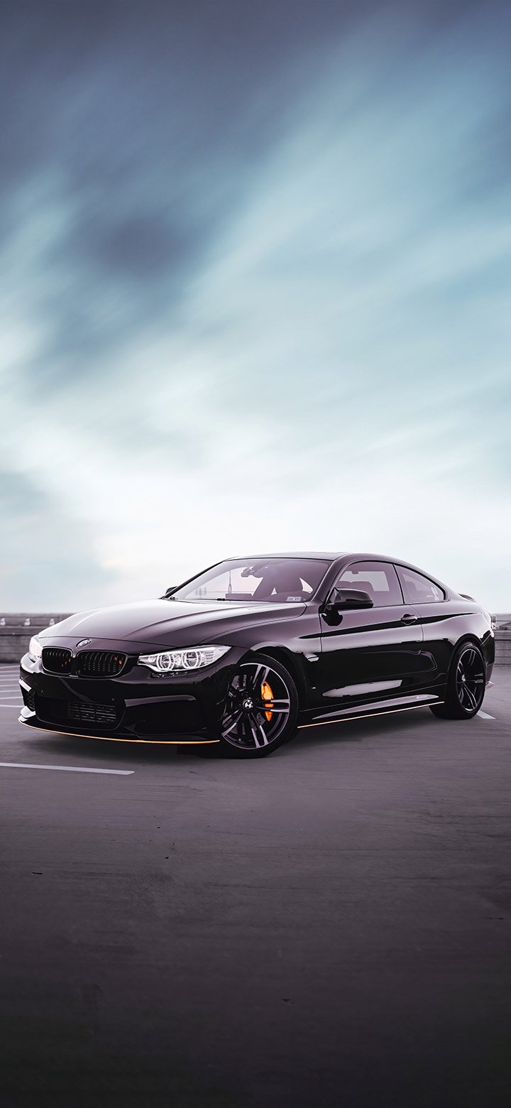 720x1560 Bmw Coupe In Black 4K Phone Wallpaper, Phone