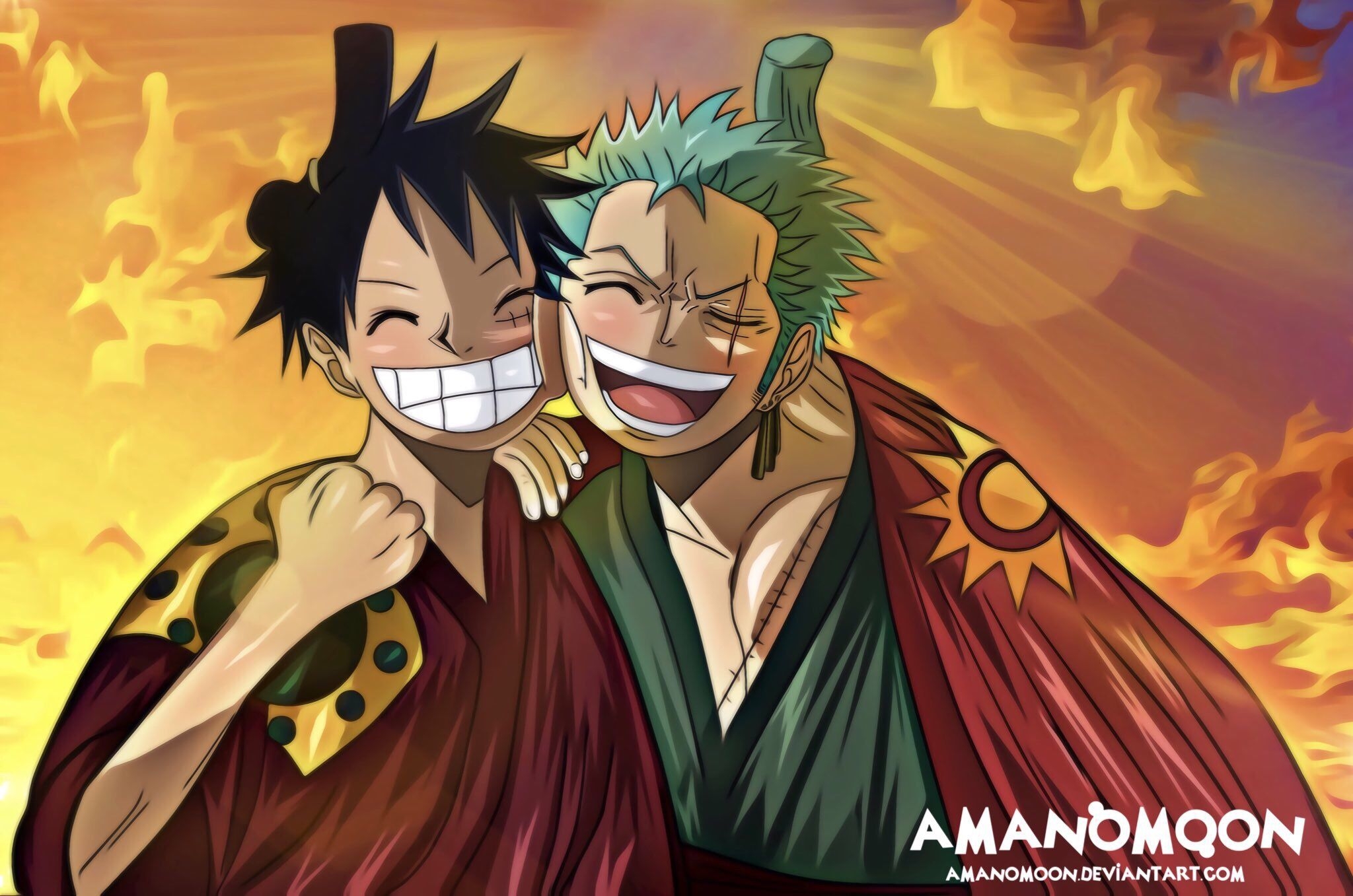 2050x1360  Zoro Roronoa, Monkey D. Luffy wallpaper. Mocah.org HD Wallpaper, Desktop