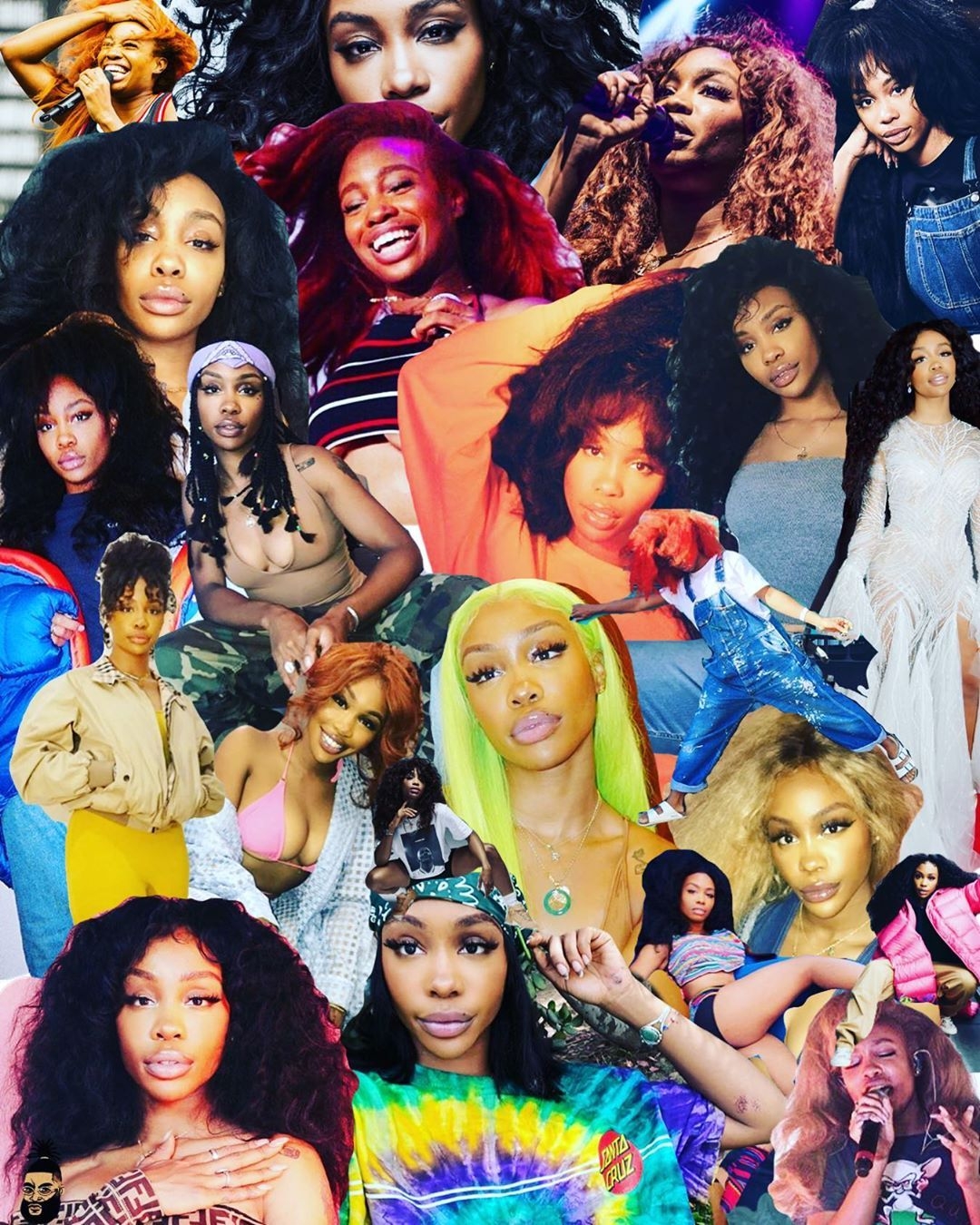 1080x1350 sza sigh I love you #collageart #sza #control. Bad girl wallpaper, Aesthetic wallpaper, Celebrity wallpaper, Phone