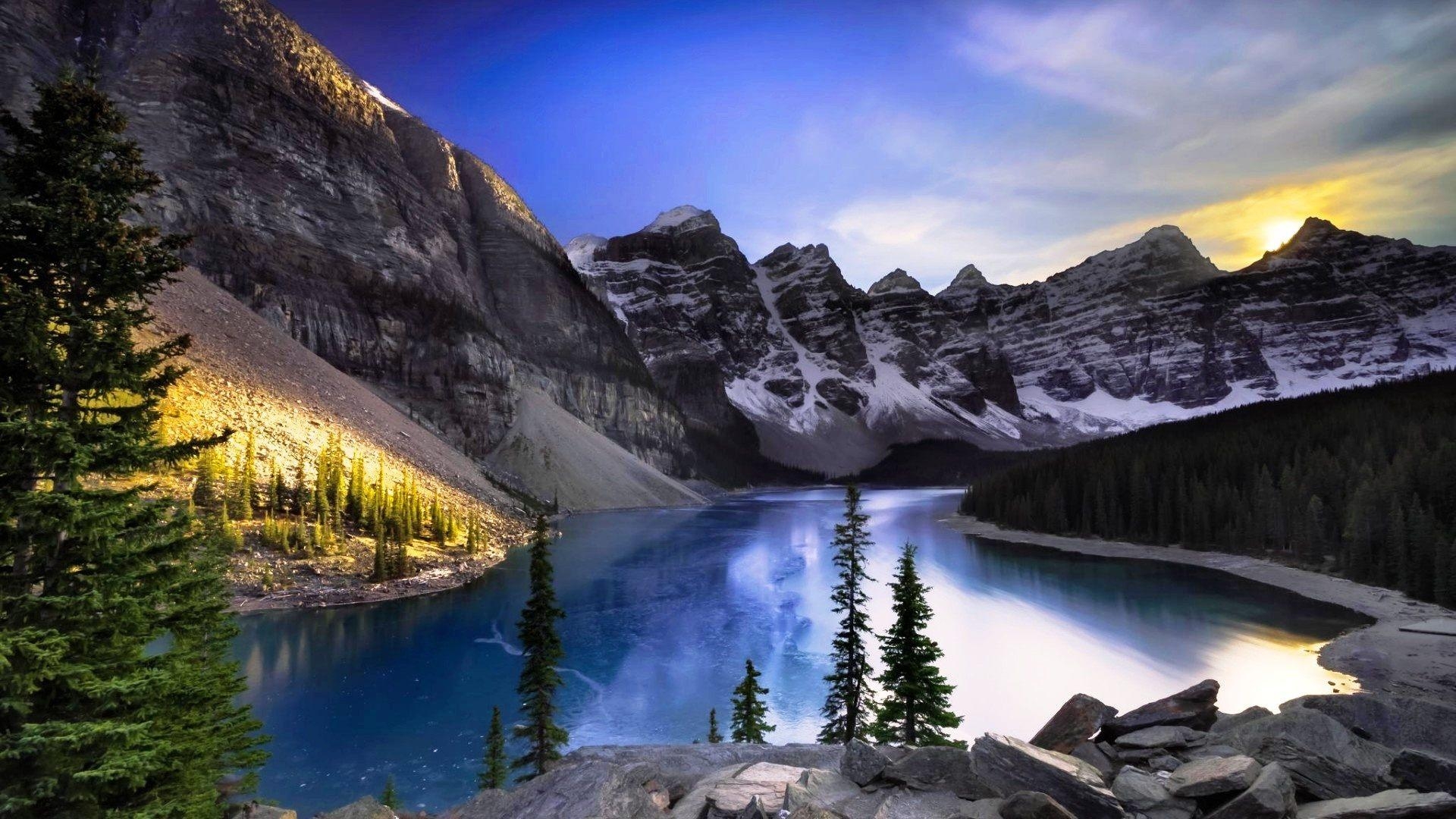 1920x1080 Moraine Lake Canada Wallpaper, Desktop