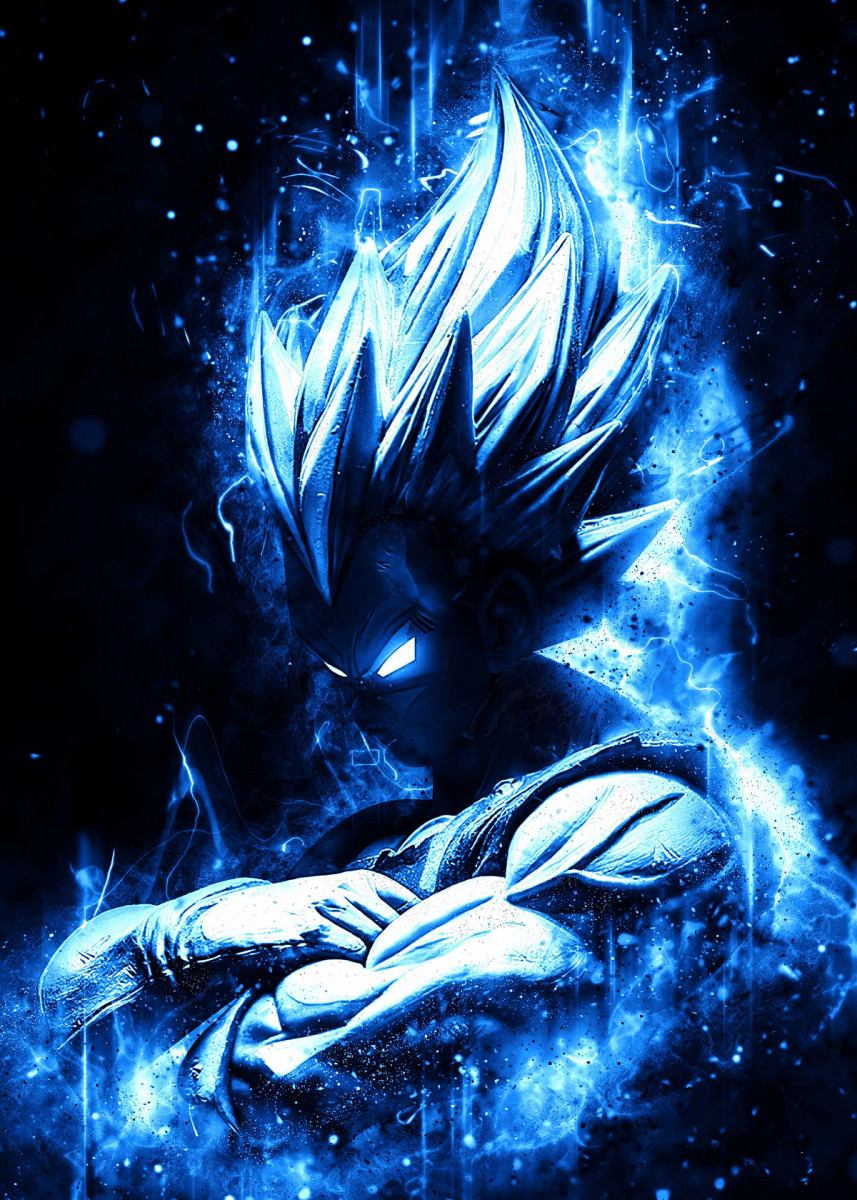 860x1200 Vegeta Blue Soul' Poster by Syarifkuroakai Art. Displate. Dragon ball art goku, Dragon ball super artwork, Dragon ball painting, Phone