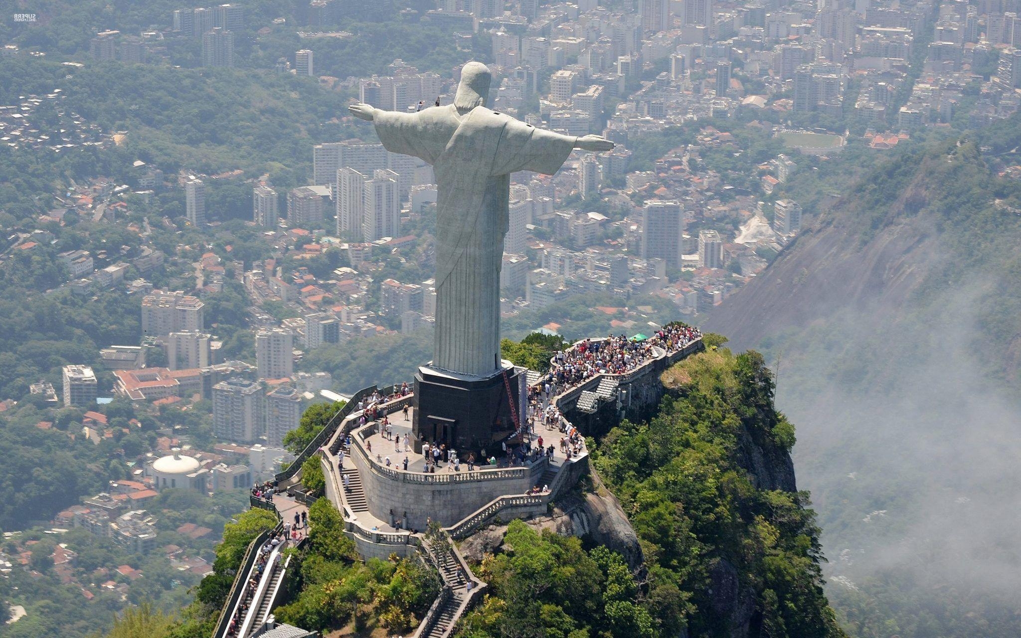 2050x1280 Christ The Redeemer Rio De Janeiro Brazil Wallpaper, Desktop