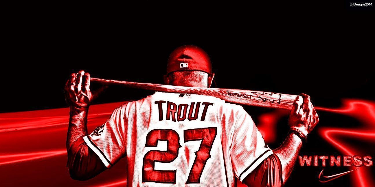 1300x650 Mike Trout Wallpaper, Dual Screen