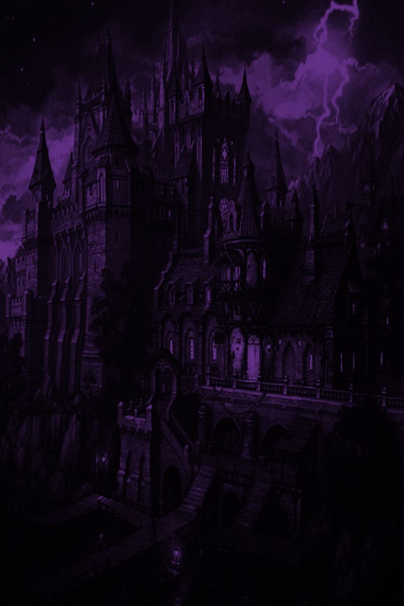 810x1200 Purple Castle. Goth architecture, Purple goth, Goth aesthetic wallpaper, Phone