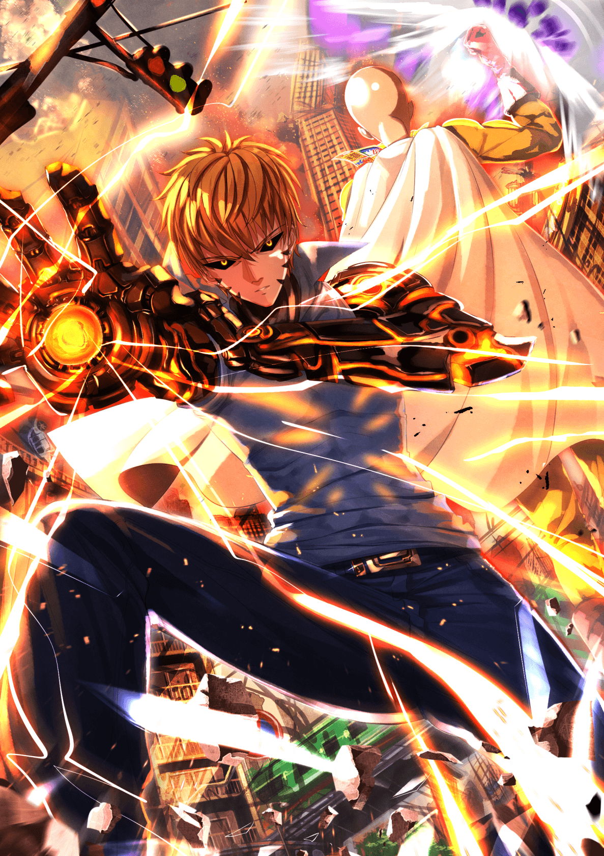 1190x1680 #One Punch Man, #Genos Wallpaper, Phone