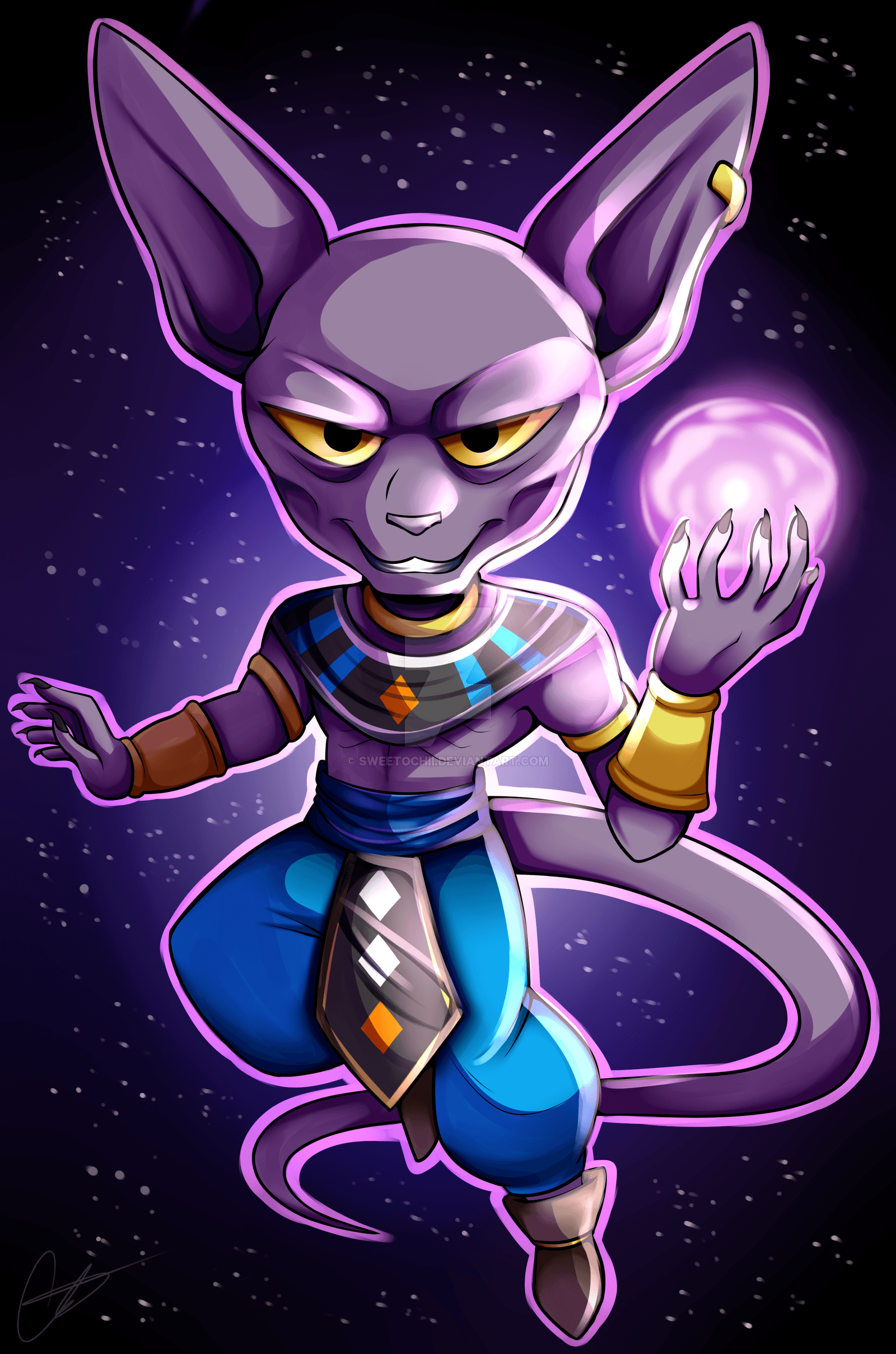 1600x2420 P Dragon Ball Super- Chibi Lord Beerus, Phone