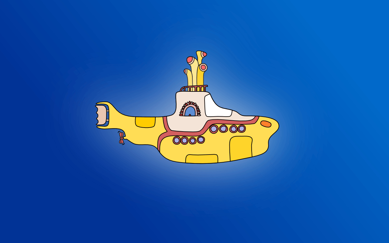 1280x800 yellow submarine background, Desktop