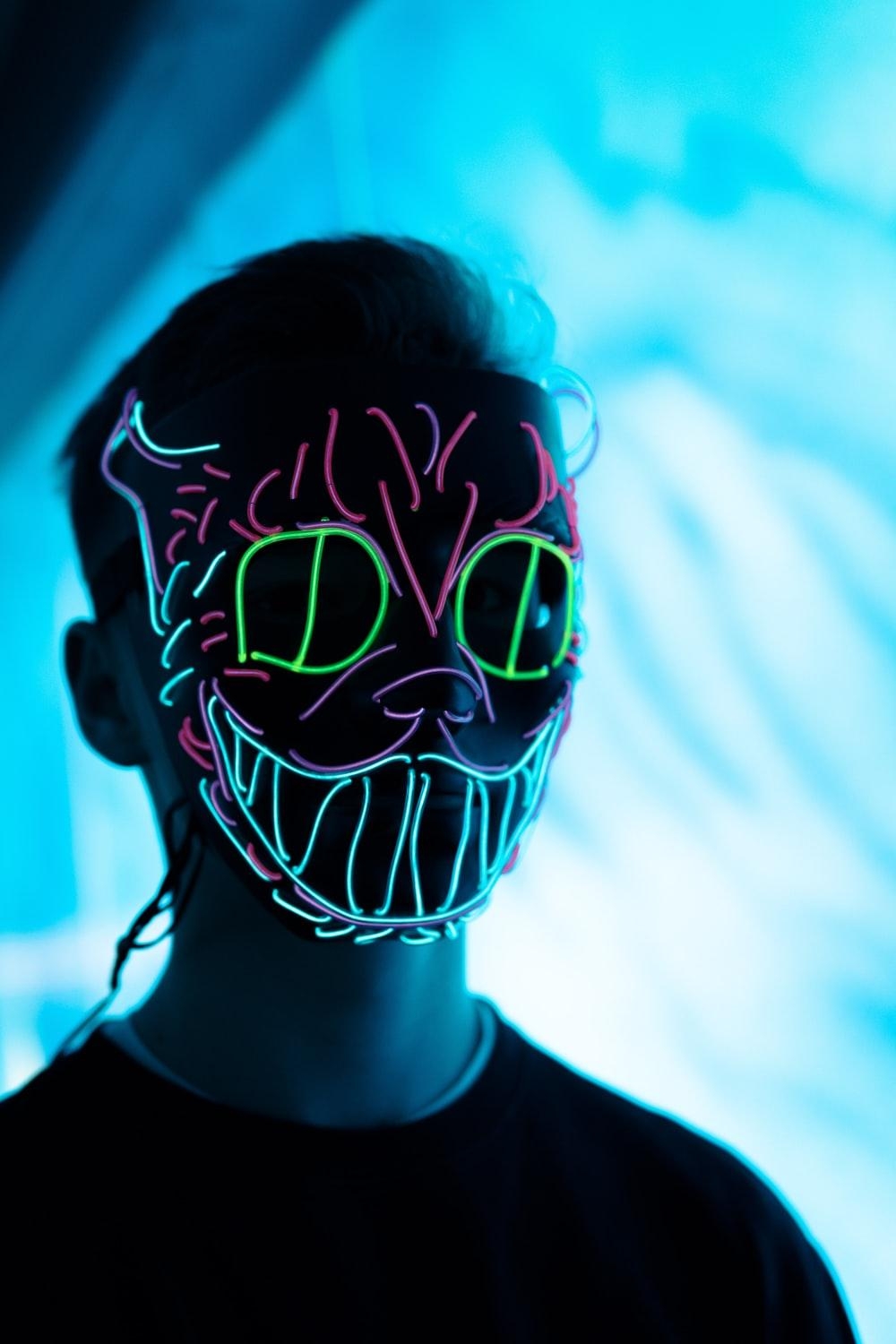 1000x1500 Neon Mask Picture. Download Free Image, Phone