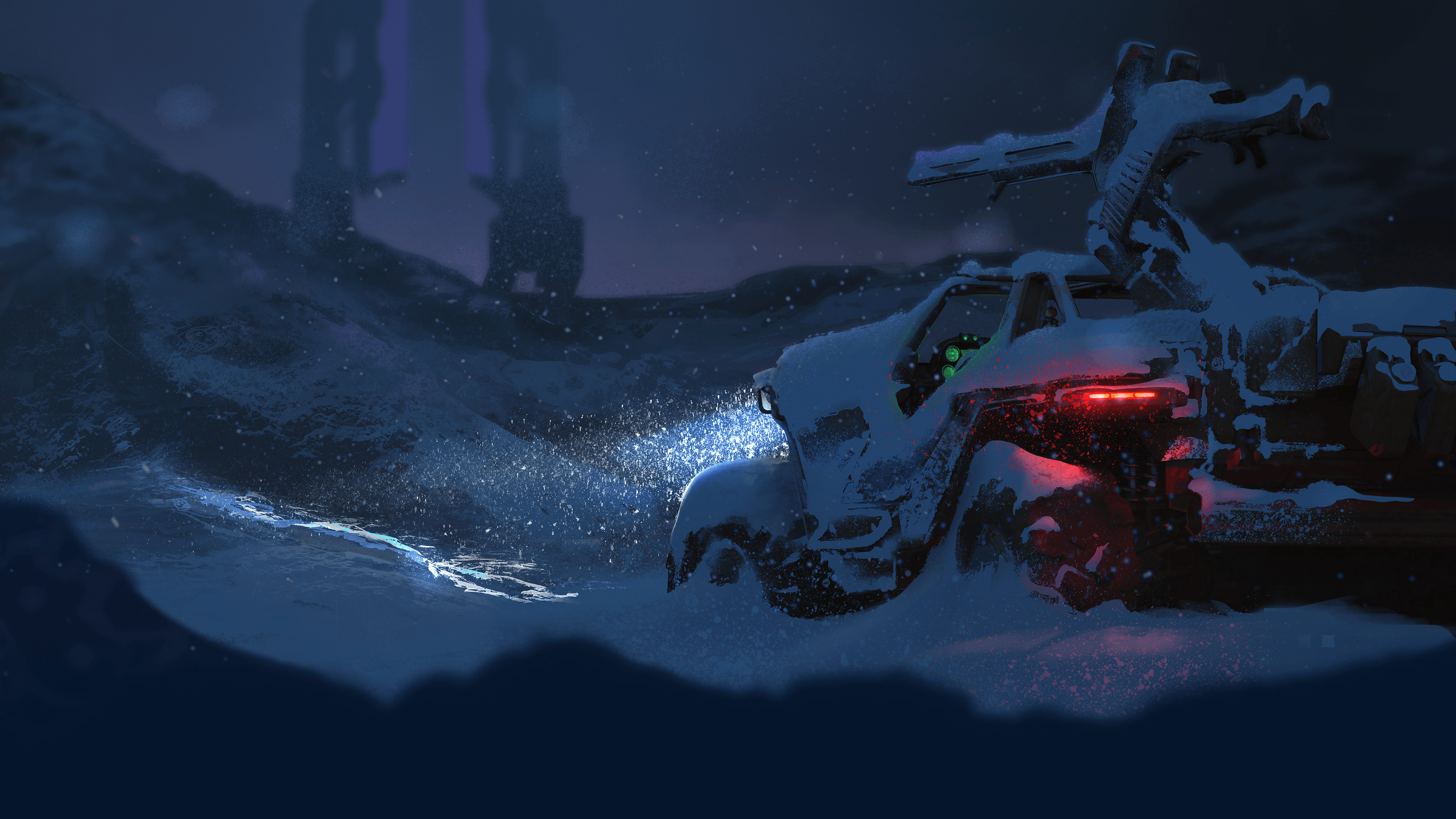 3840x2160 Halo MCC Happy Halodays Winter Warthog 4k Wallpaper (No Logos), Desktop