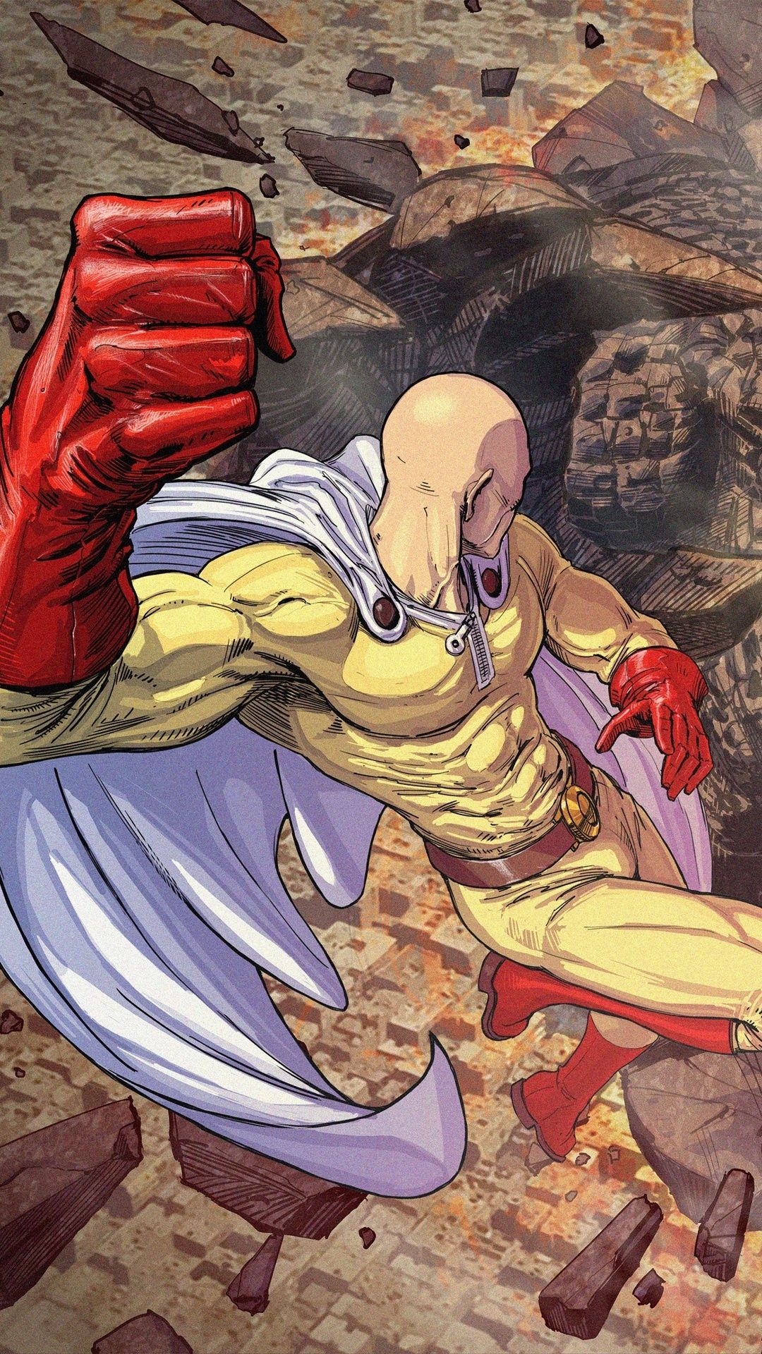 1080x1920 Saitama One Punch Man 4k iPhone 6s, 6 Plus, Pixel xl , One Plus 3t, 5 HD 4k Wallpaper, Image, Background, Photo and Picture, Phone