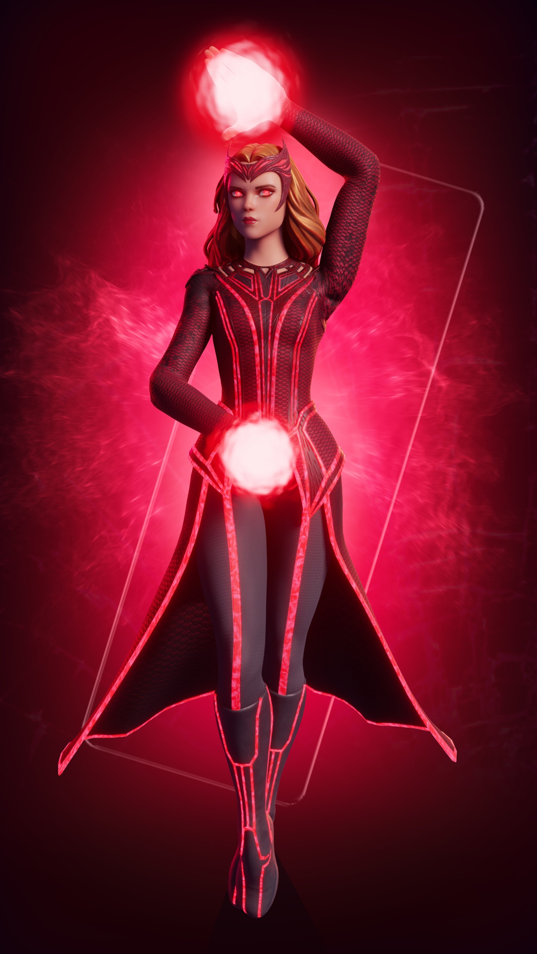 2160x3840 Scarlet Witch Fortnite wallpaper, Phone