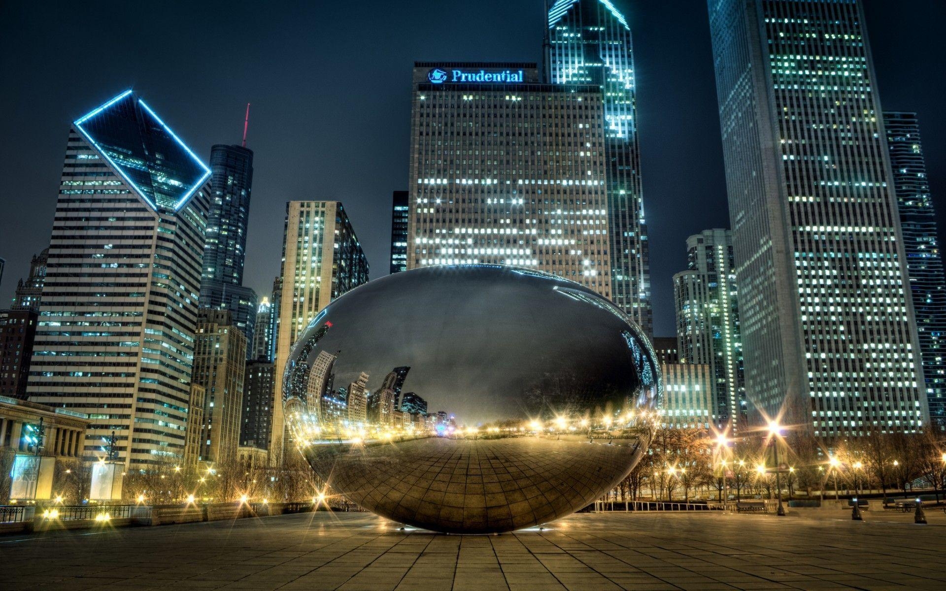 1920x1200 Chicago millennium park Cloud gate wallpaper, Desktop