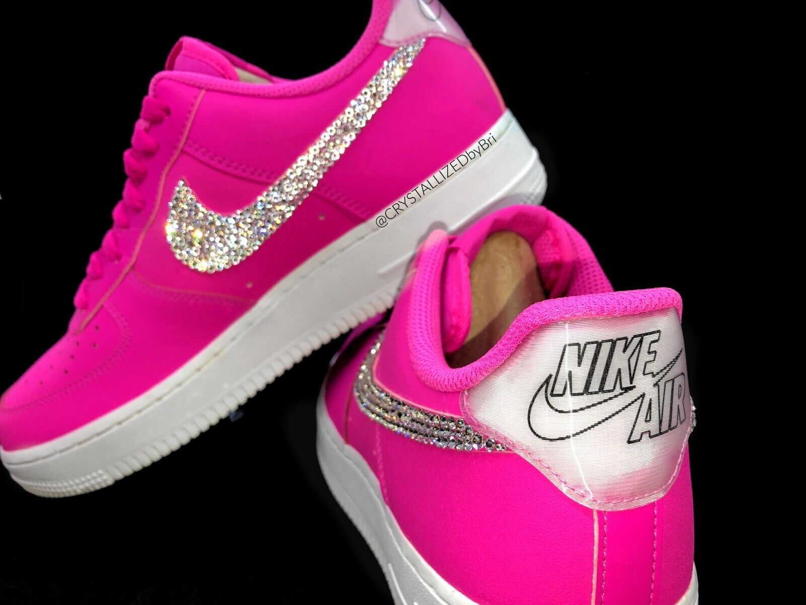 1600x1200 Custom Bling Any Nike Sneakers AUSTRIAN CRYSTAL Bedazzled Crystallized Run Pink, Desktop