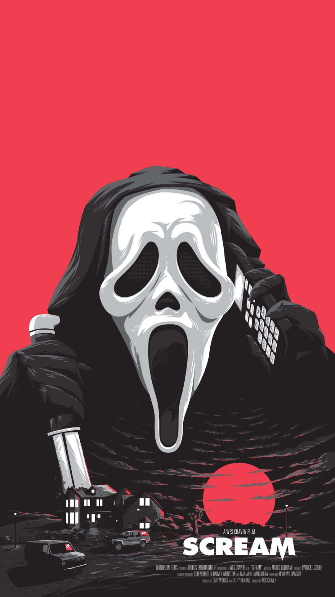 1080x1920 ghostface scream iphone wallpaper. Scary wallpaper, Scream movie poster, Scary movies, Phone