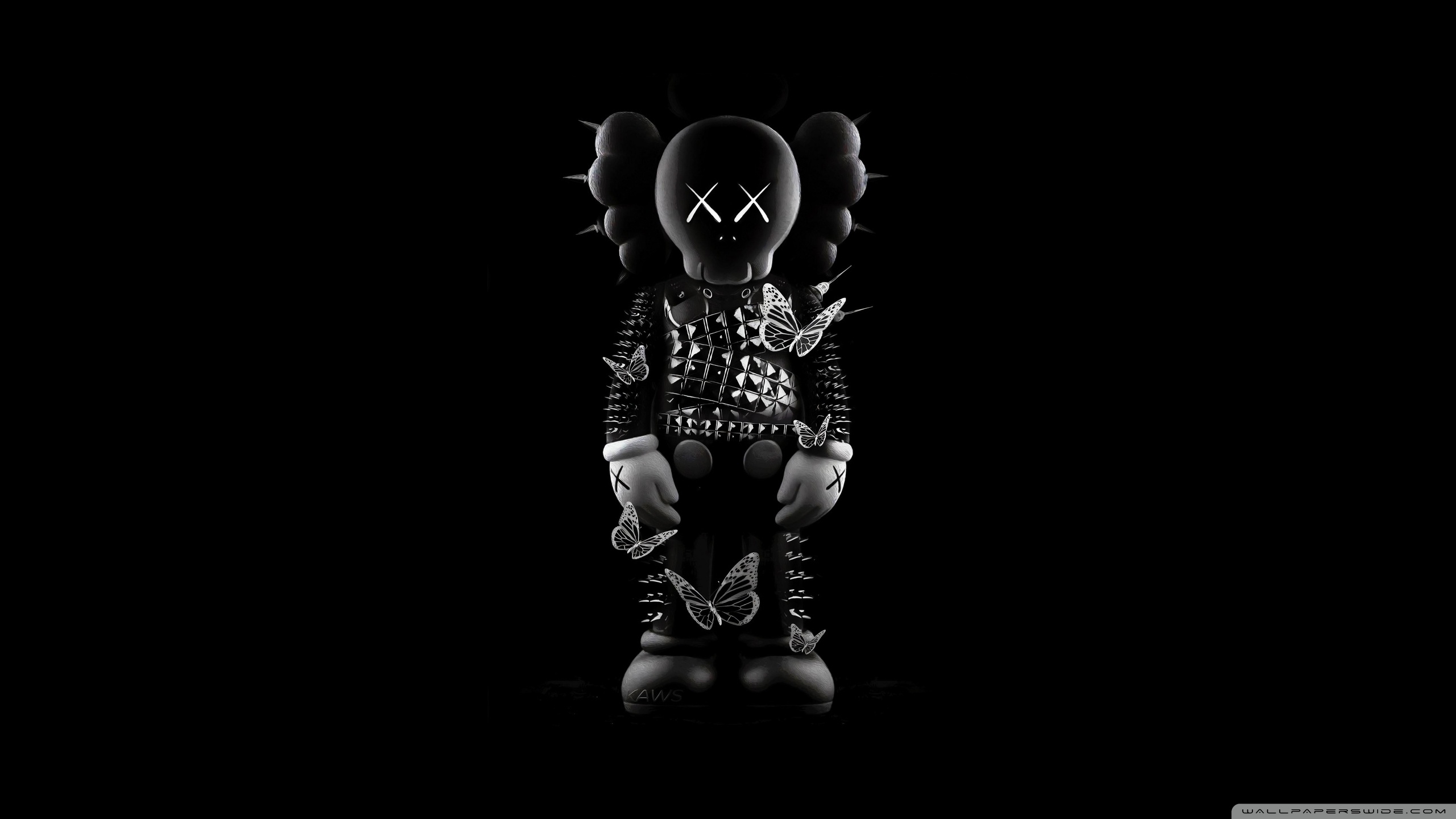 2560x1440 Kaws Black Art Ultra HD Desktop Background Wallpaper for & Triple, Tablet, Desktop