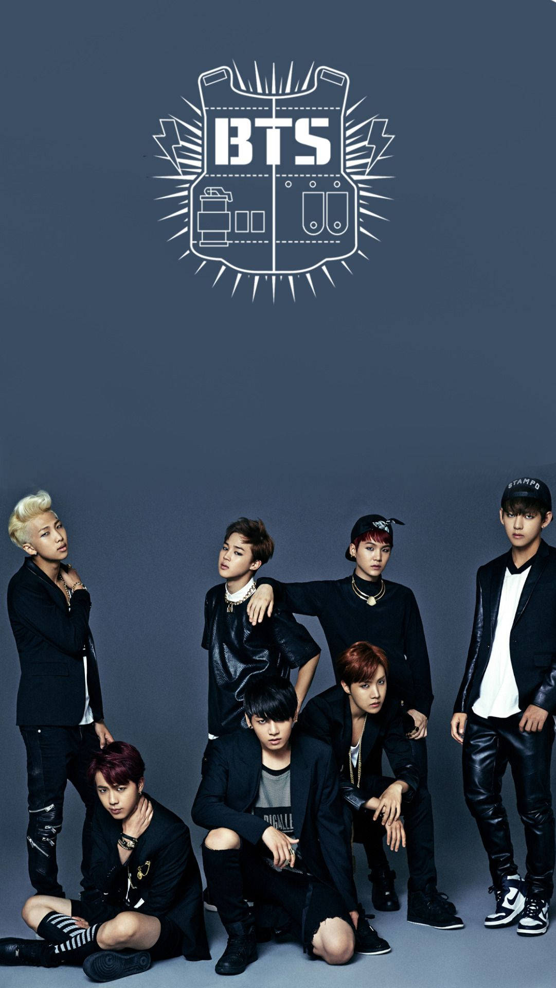 1090x1920 Download 4k Phone Background Bts In Black Wallpaper, Phone