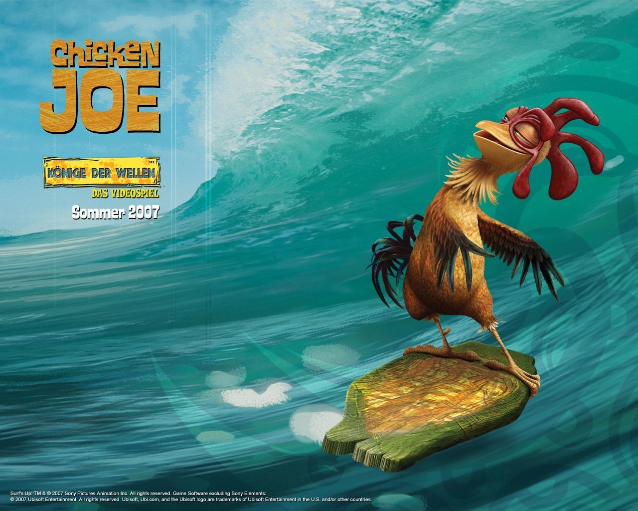 1280x1030 Surf's Up Wallpaper: Joe the chicken.com, Desktop