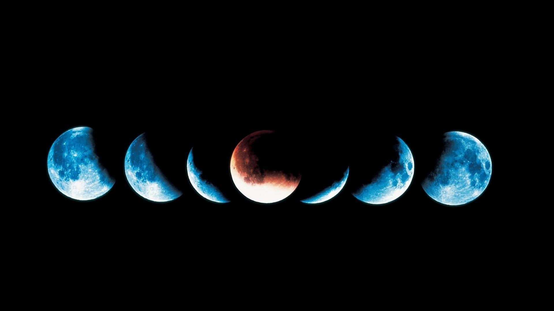 1920x1080 Phases of the Moon Wallpaper, Desktop