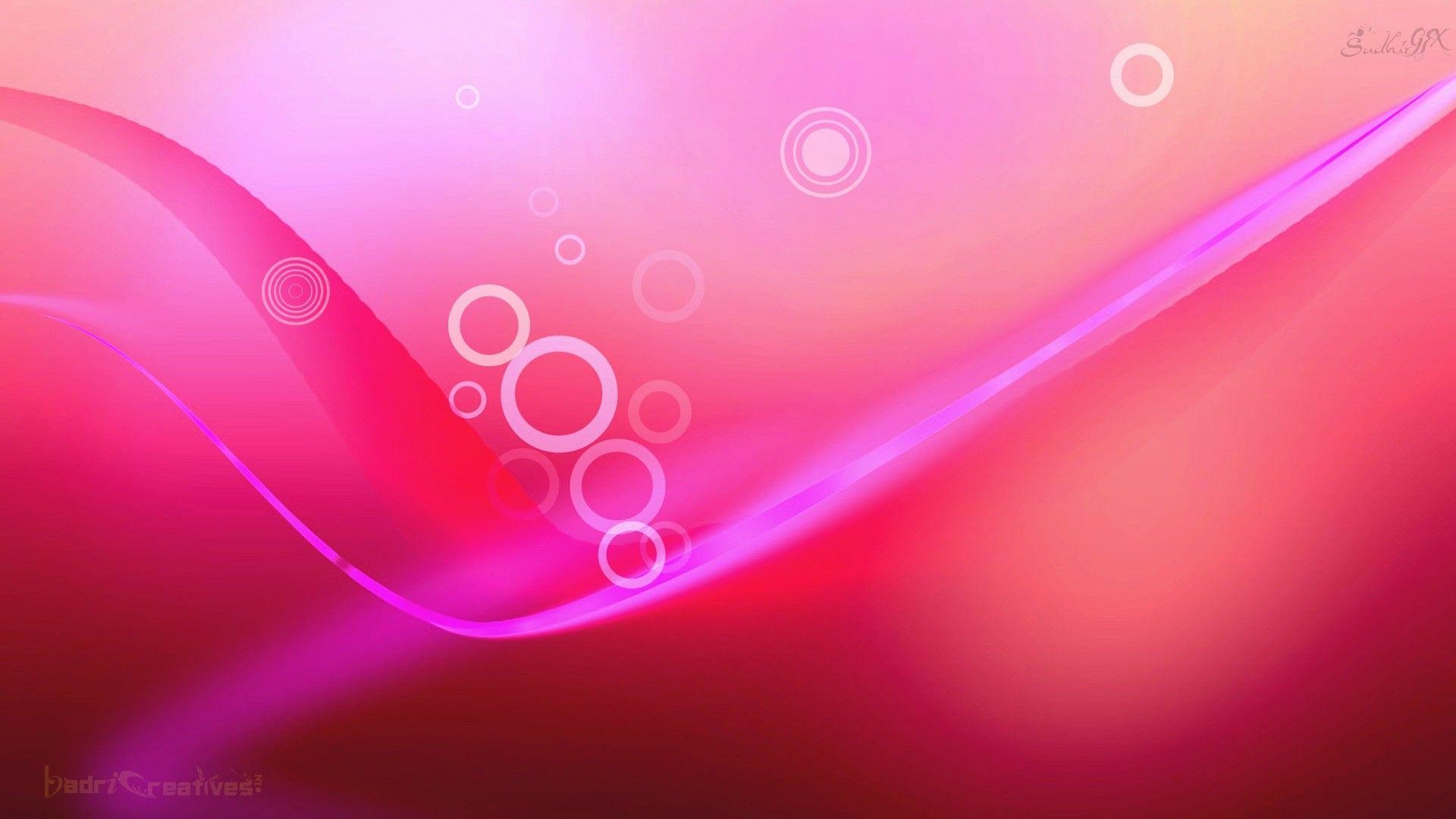 1920x1080 Wallpaper For > Pink Bubbles Background HD, Desktop