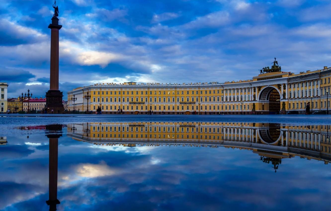 1340x850 Wallpaper Russia, Peter, Saint Petersburg, Palace square, St, Desktop