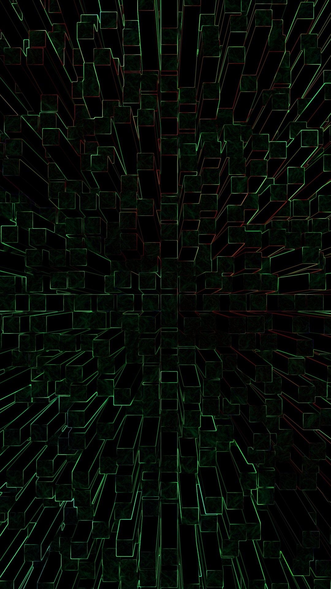 1080x1920 3D Line Immersion Neon HD Wallpaper, Phone