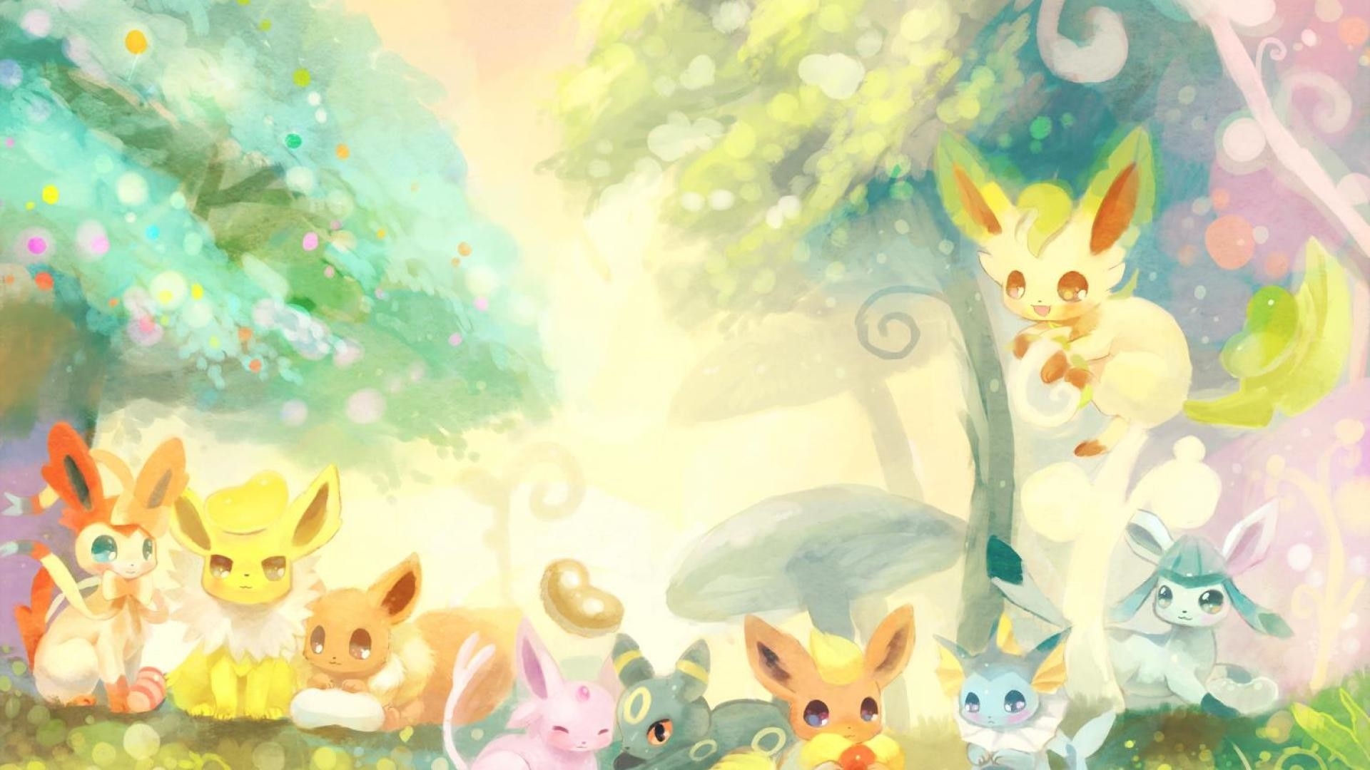 1920x1080 Pokemon Eevee Evolutions Wallpaper Wallpaper Eevee Evolutions, Desktop