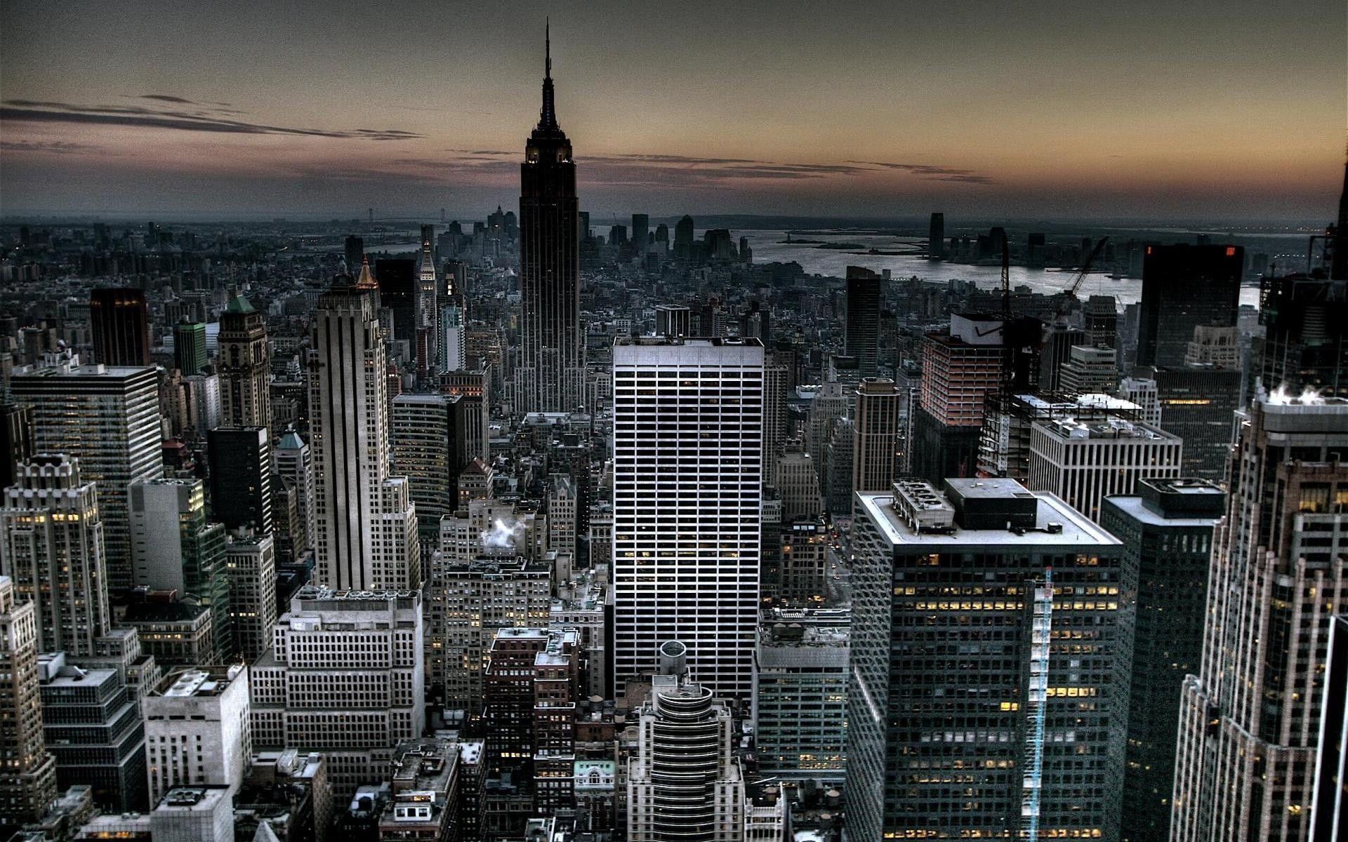 1920x1200 New York City Night Wallpaper Full HD, Desktop