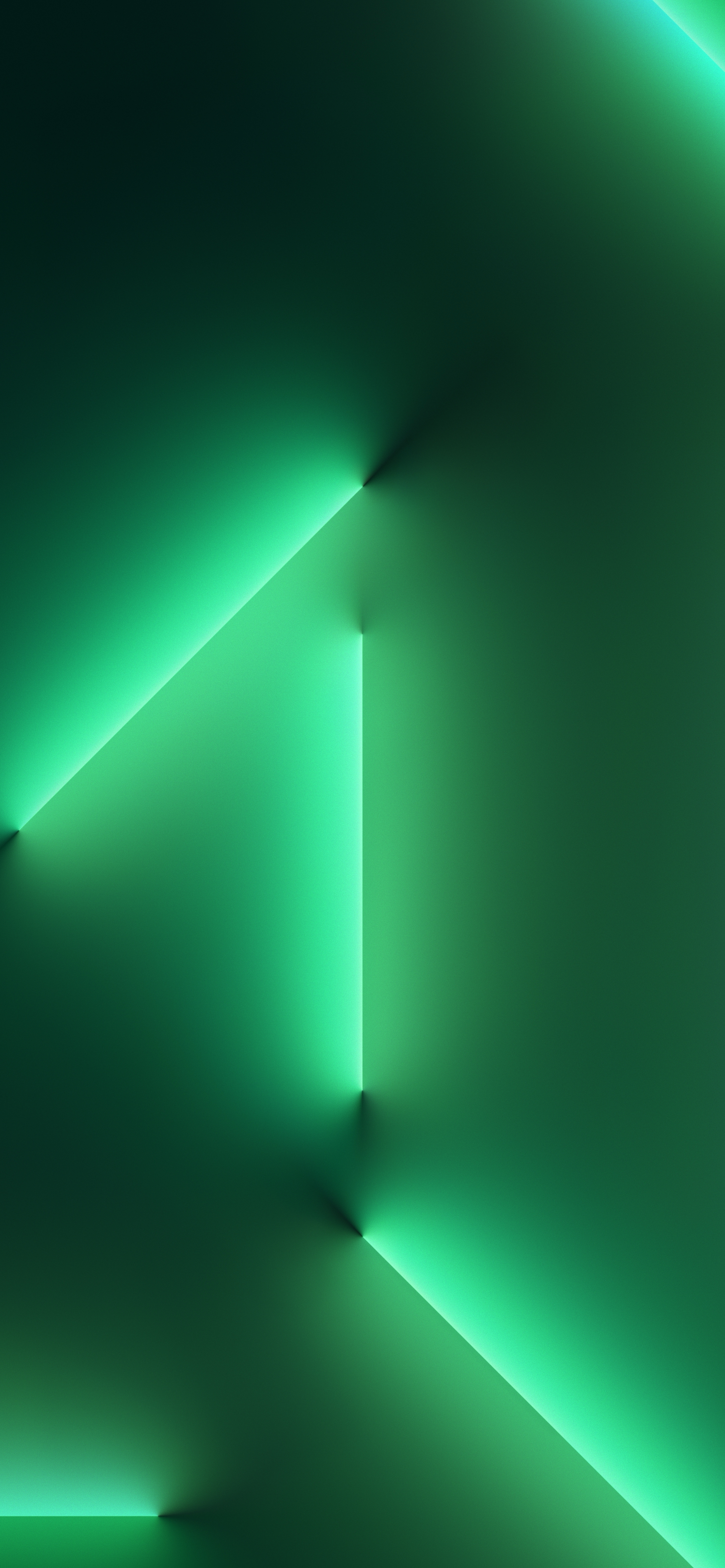 1550x3340 iPhone 13 Green Wallpaper, Phone