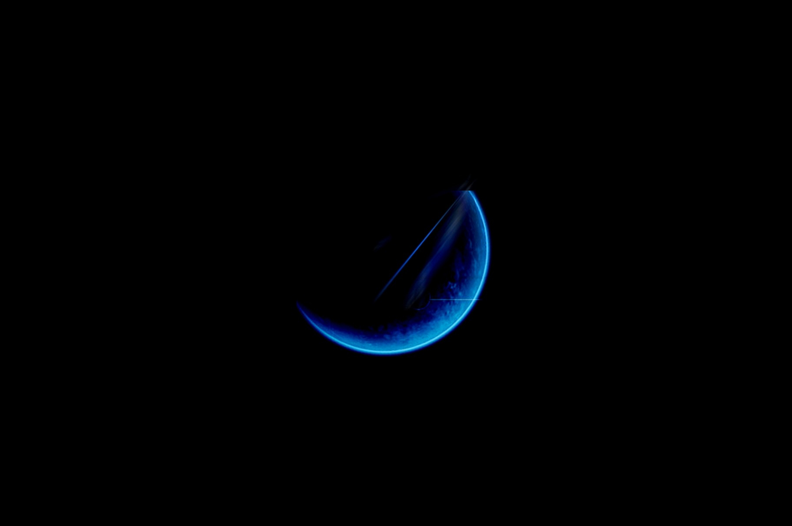 2560x1700 Free download Download Wallpaper 3840x2400 Moon Light Blue Black Ultra HD 4K HD [3840x2400] for your Desktop, Mobile & Tablet. Explore Dark Blue Moon Wallpaper. Moon and Stars Wallpaper, Desktop