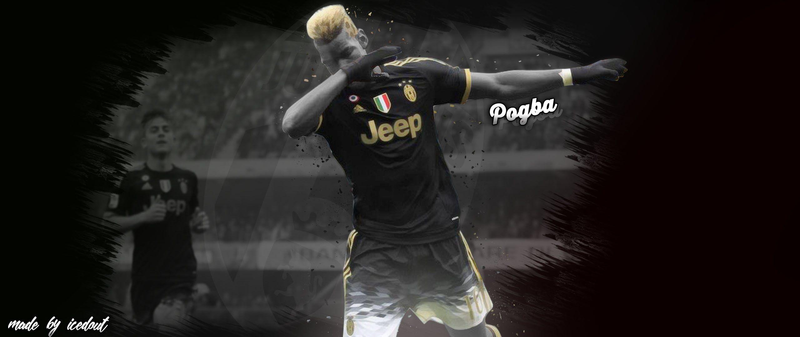 2560x1080 Paul Pogba Wallpaper! Art!, Dual Screen