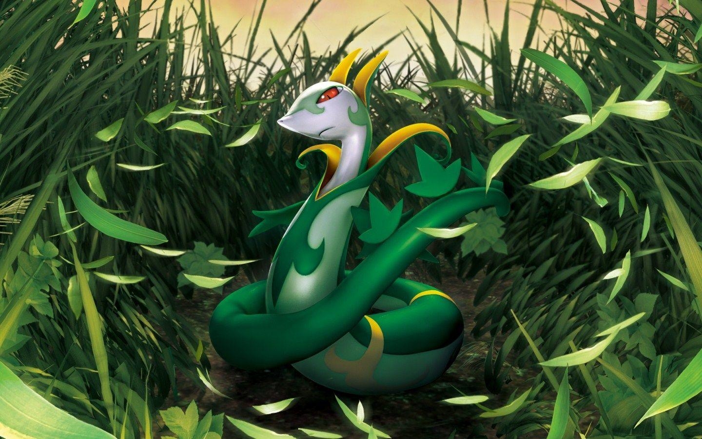 1440x900 My Favorite Pokémon:, Serperior, Desktop